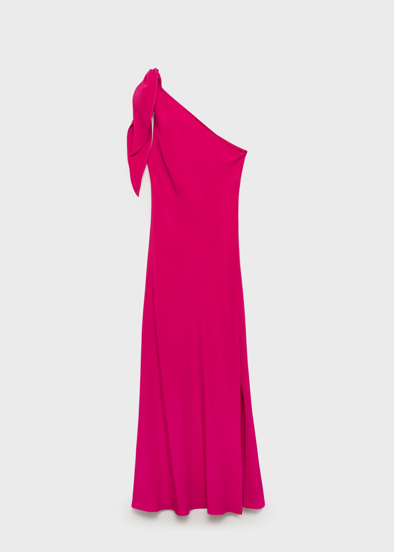 Asymmetrical dress with knot strap - Article without model