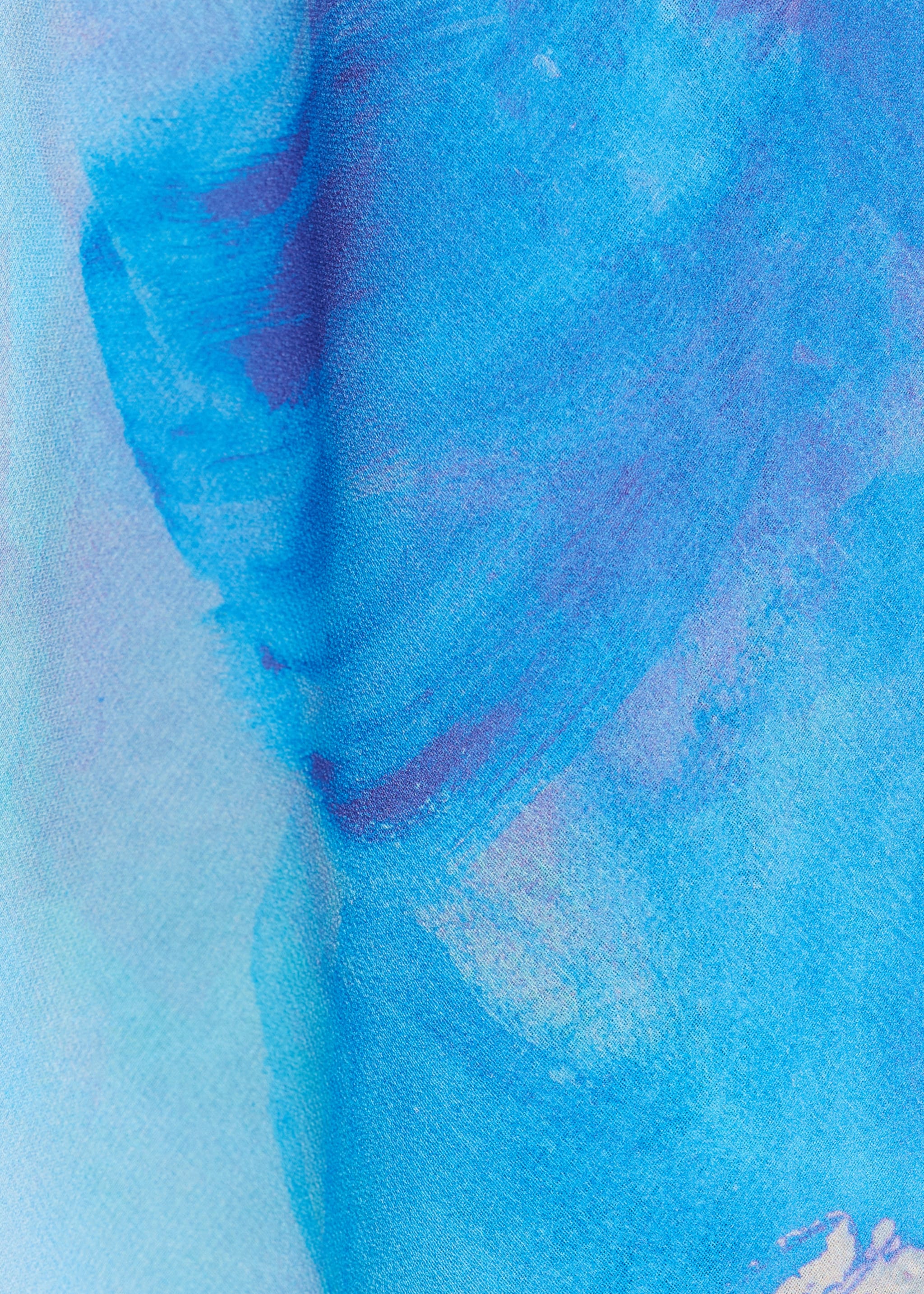 Asymmetrical floral scarf dress - Details of the article 0