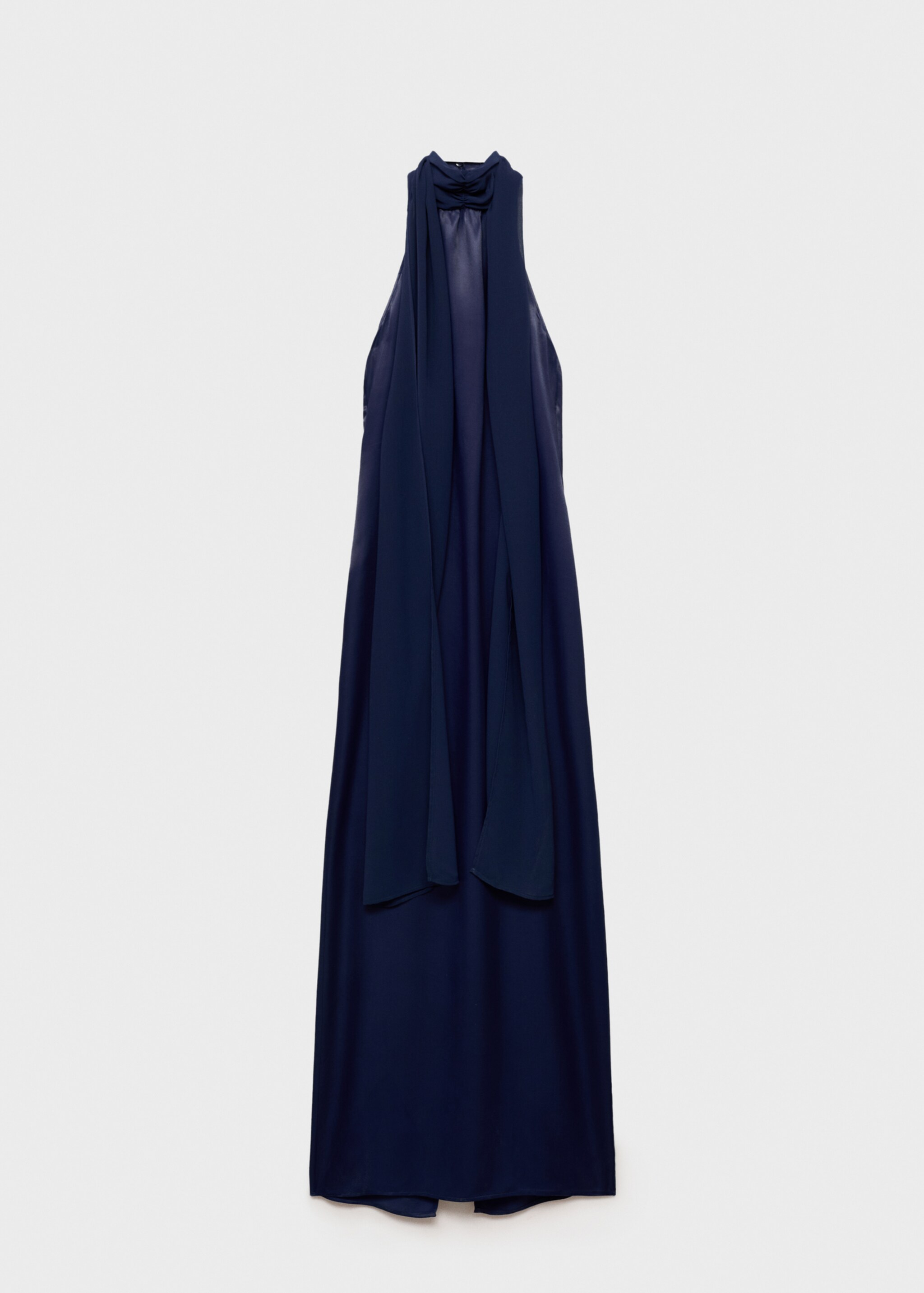 Satin halter neck dress - Article without model