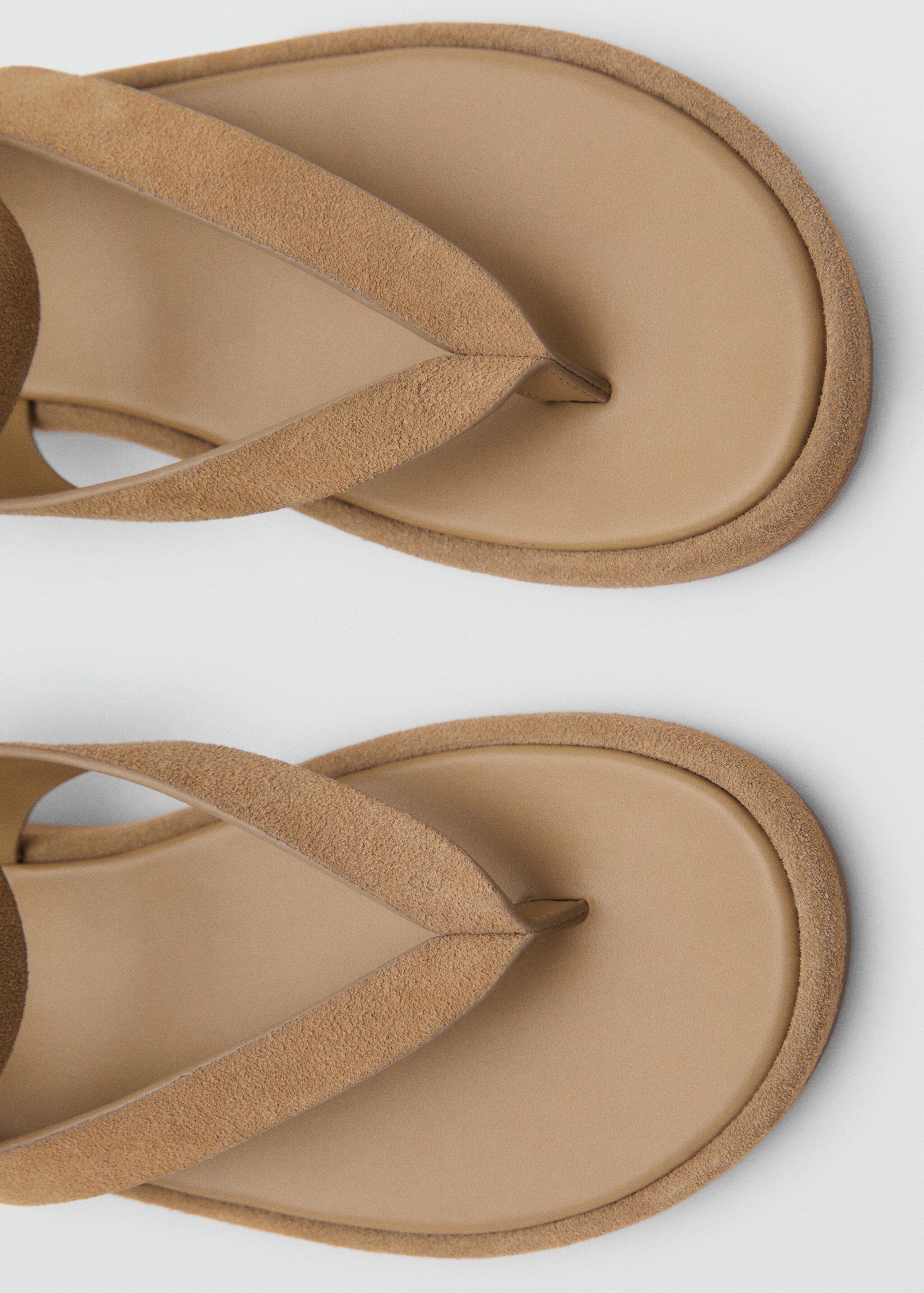 Split leather sandals with buckle - Details of the article 2