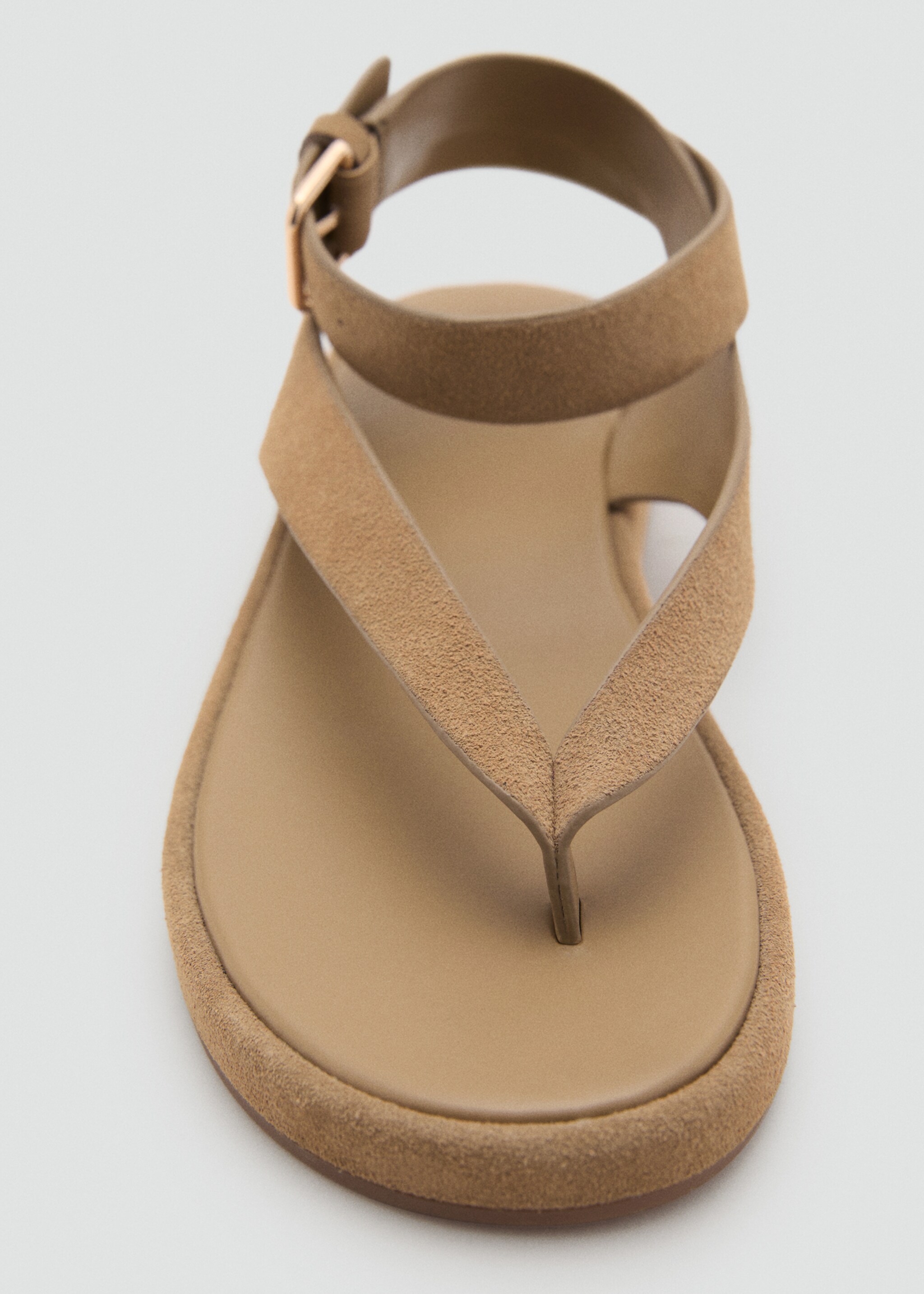 Split leather sandals with buckle - Details of the article 3