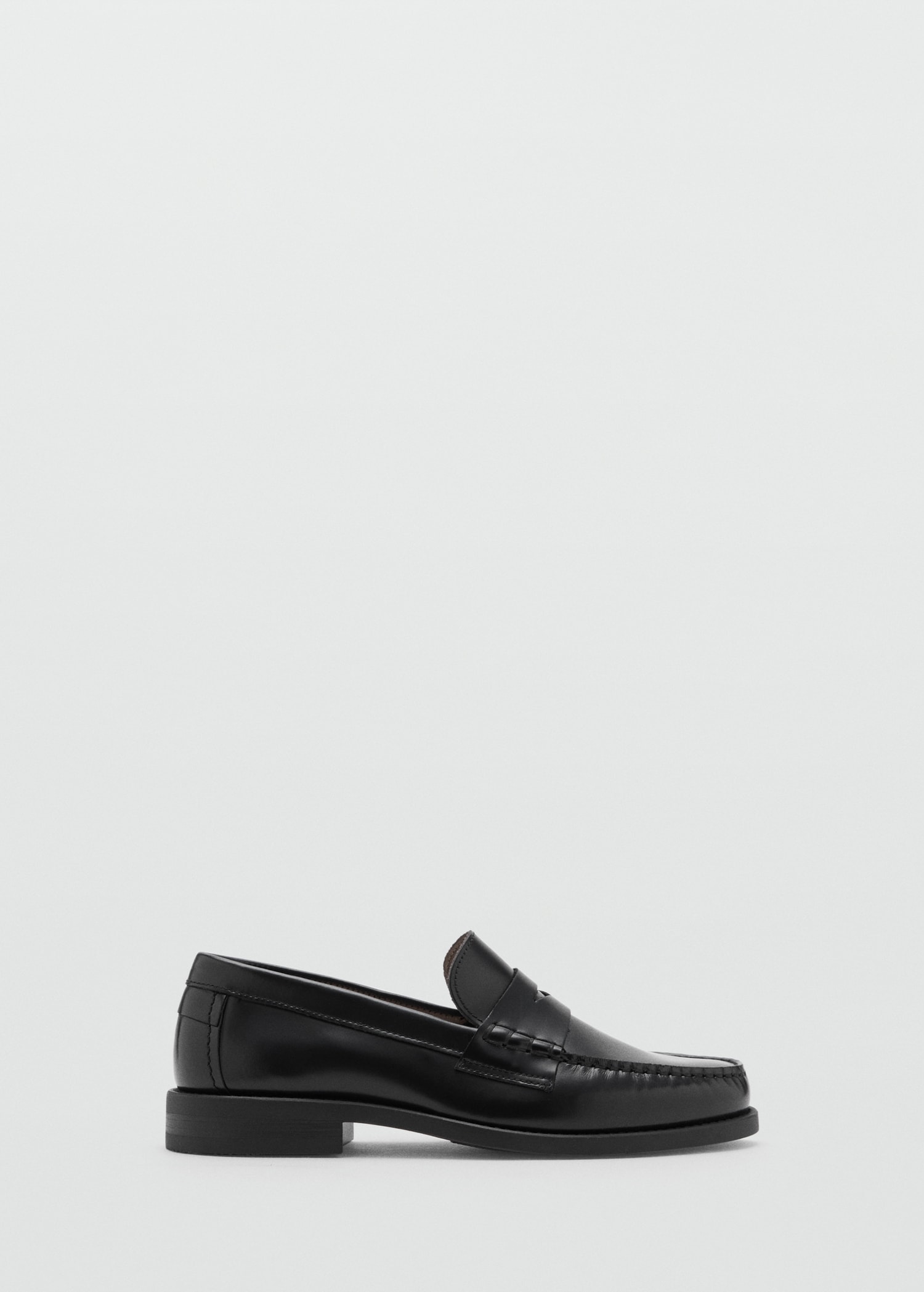 Aged-leather loafers - Article without model