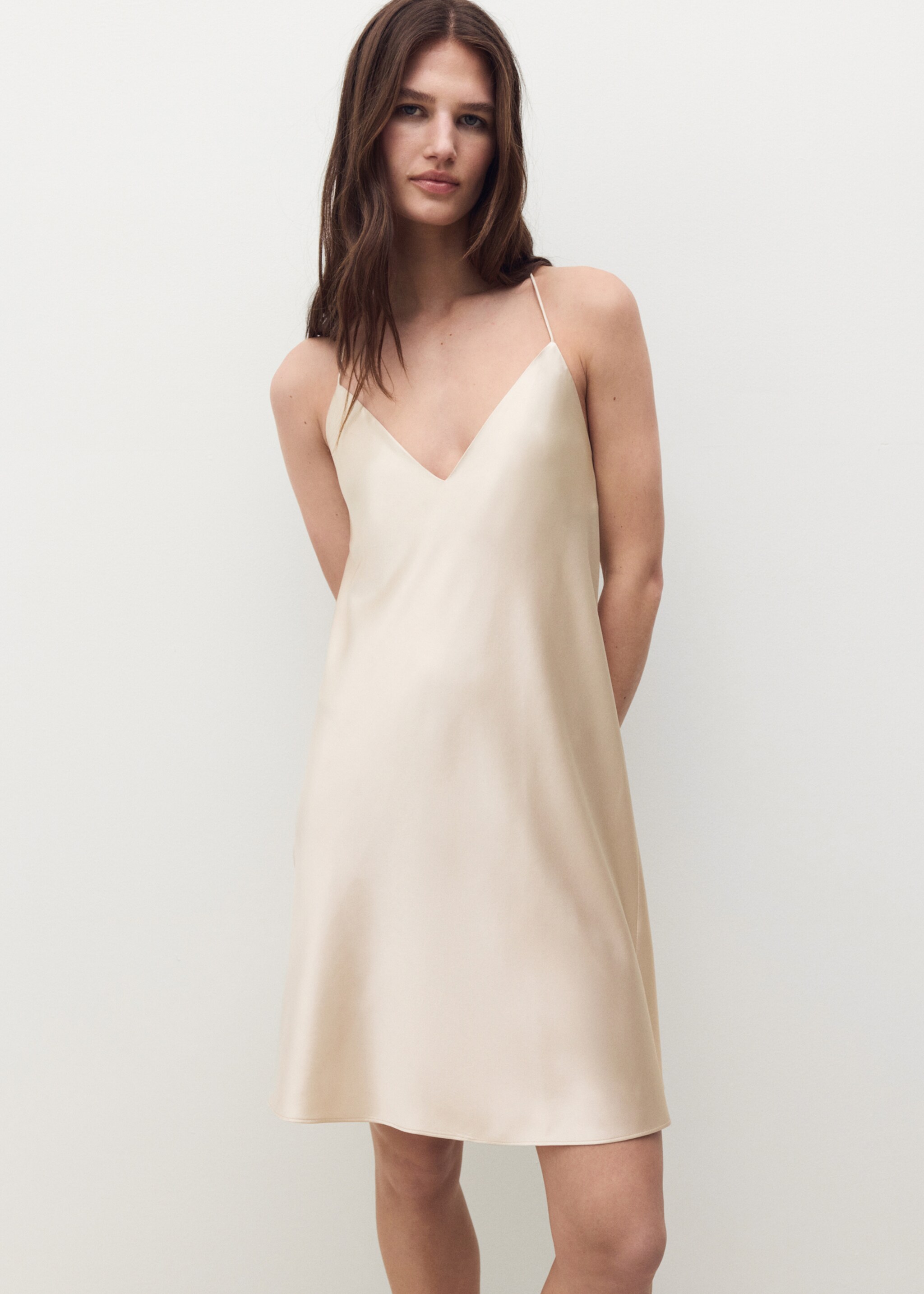 Silk strapless nightgown - Medium plane