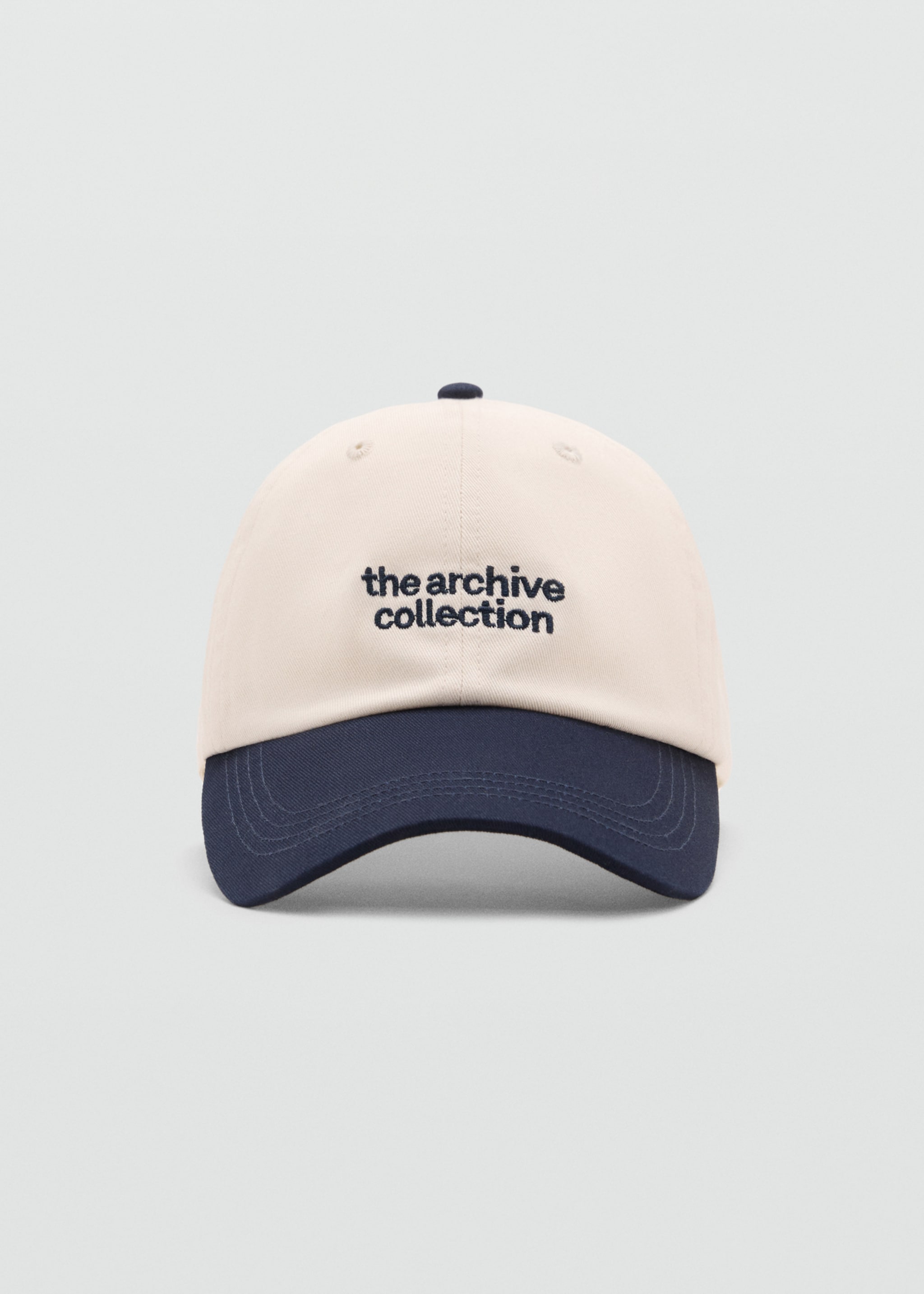 Embroidered message cap - Medium plane