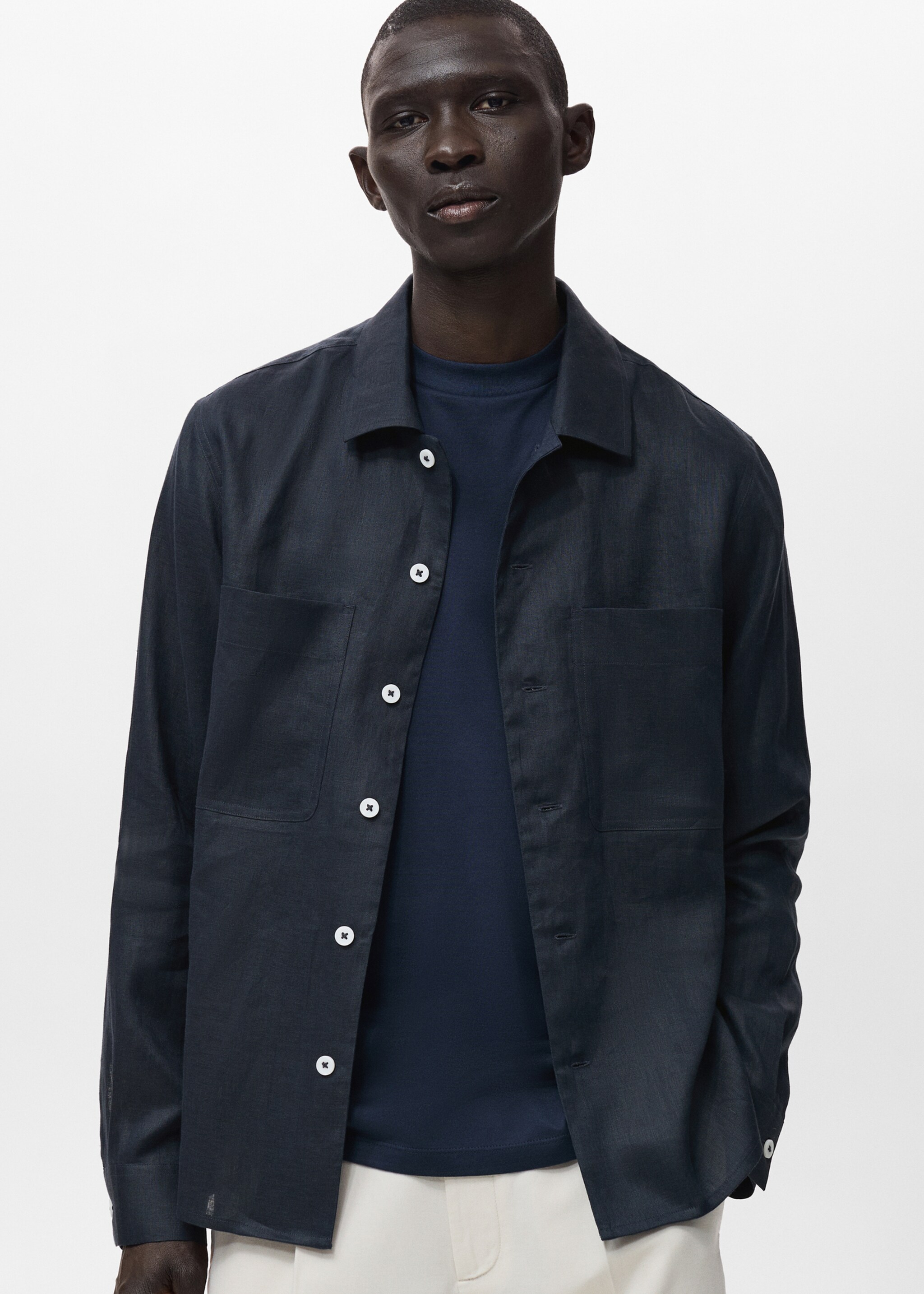 100% linen lightweight overshirt - Medium plane