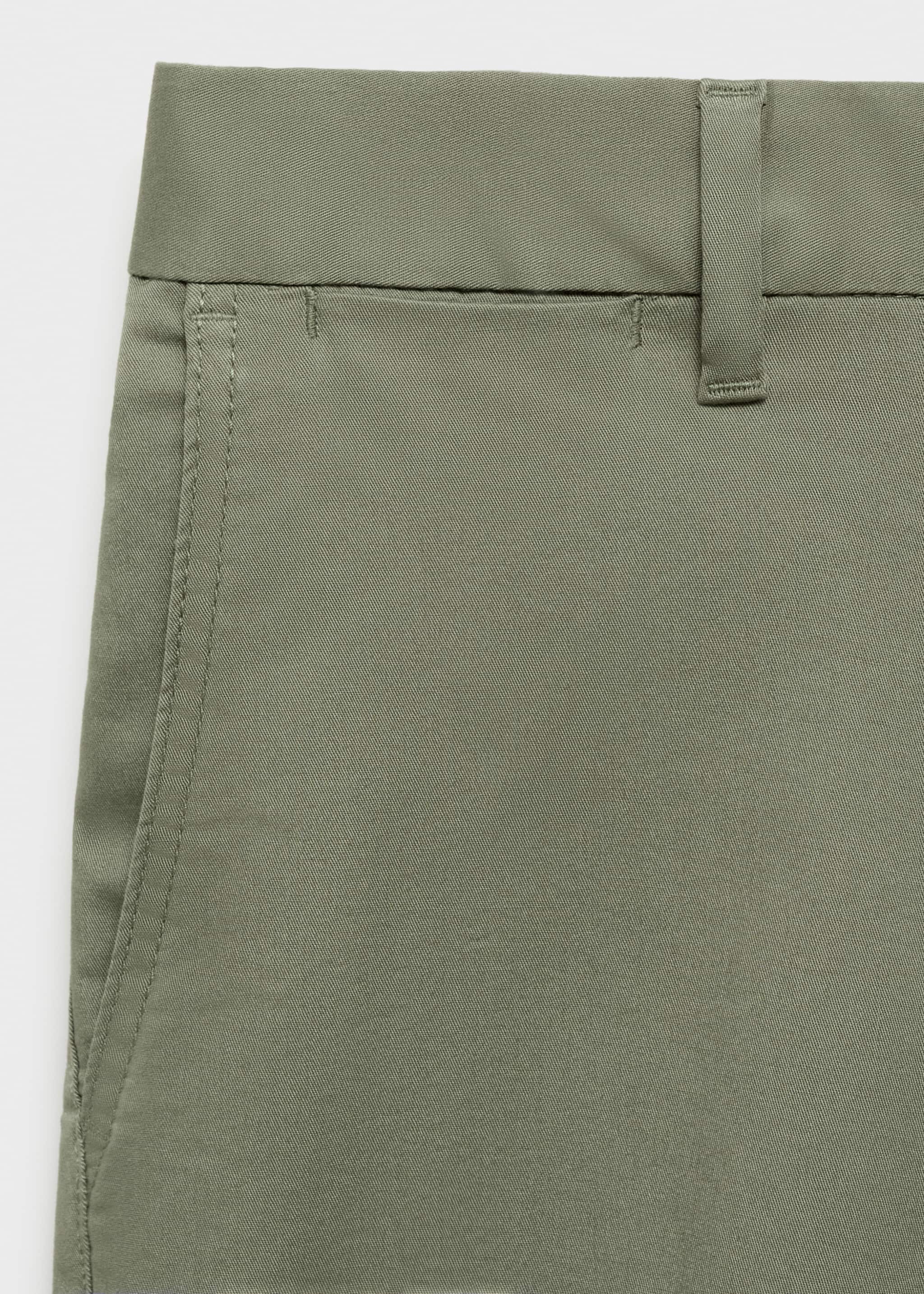 Straight cotton Bermuda shorts - Details of the article 0