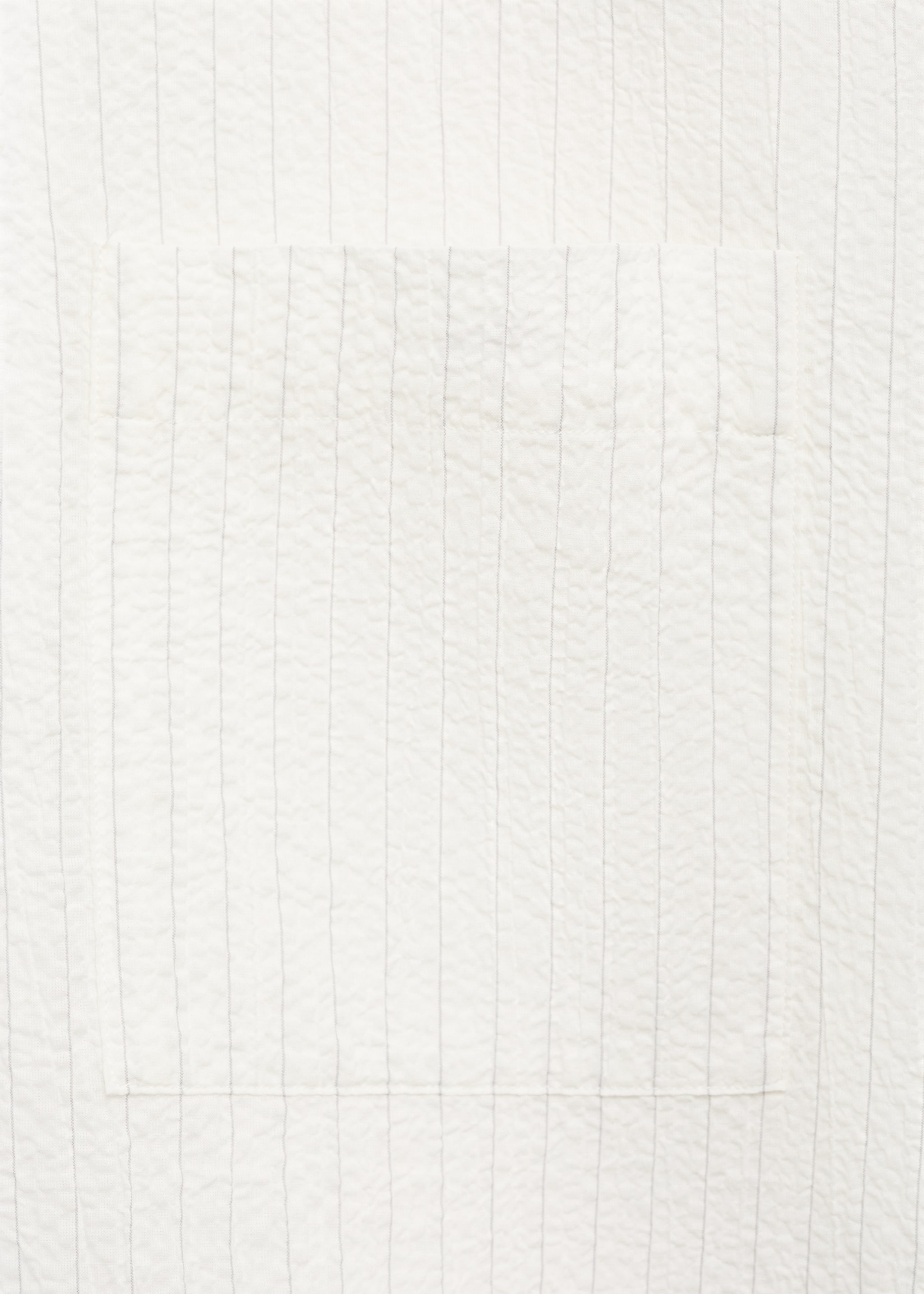 Creased-effect pinstripe shirt - Details of the article 0