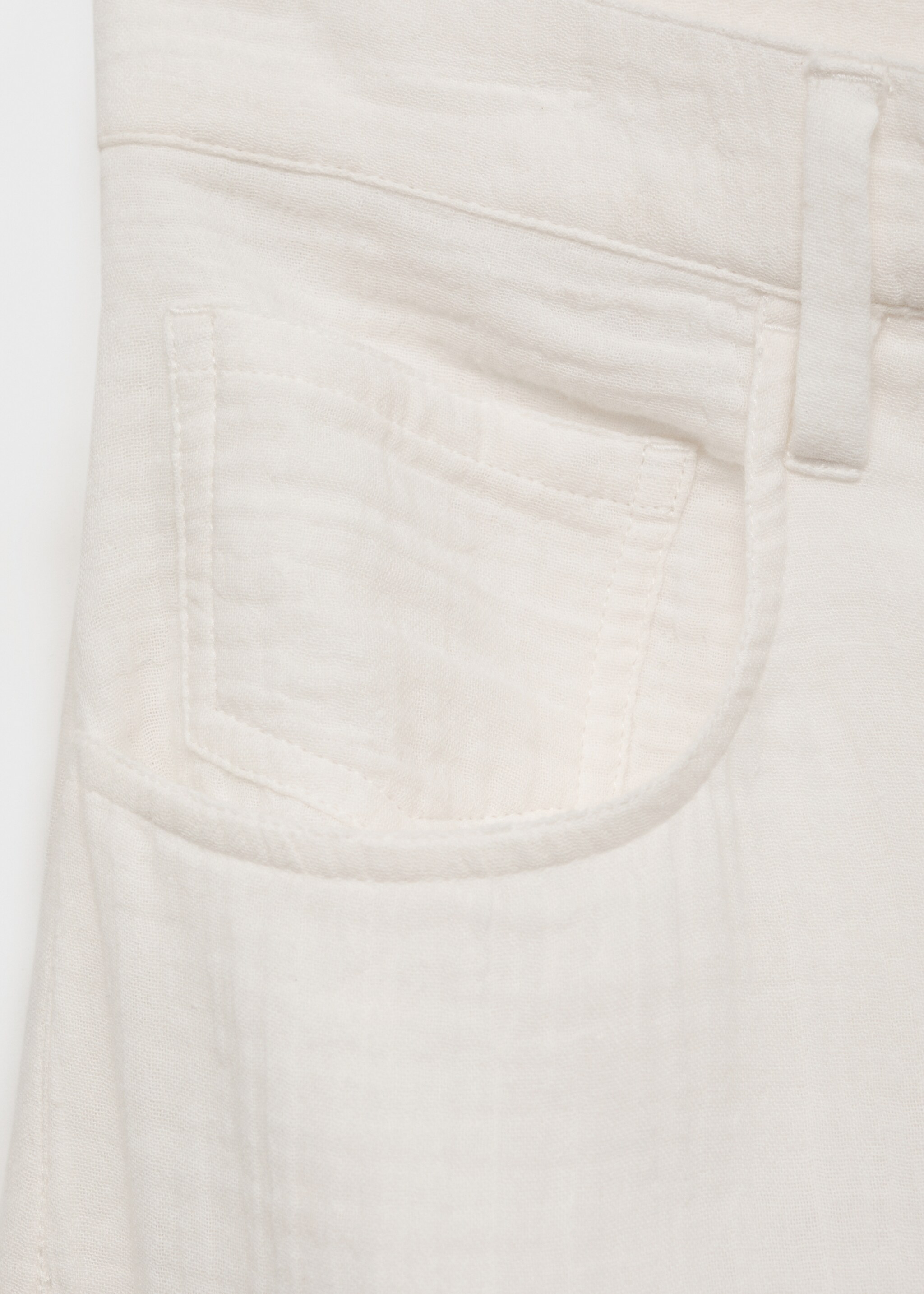 Straight-fit cotton pants - Details of the article 0