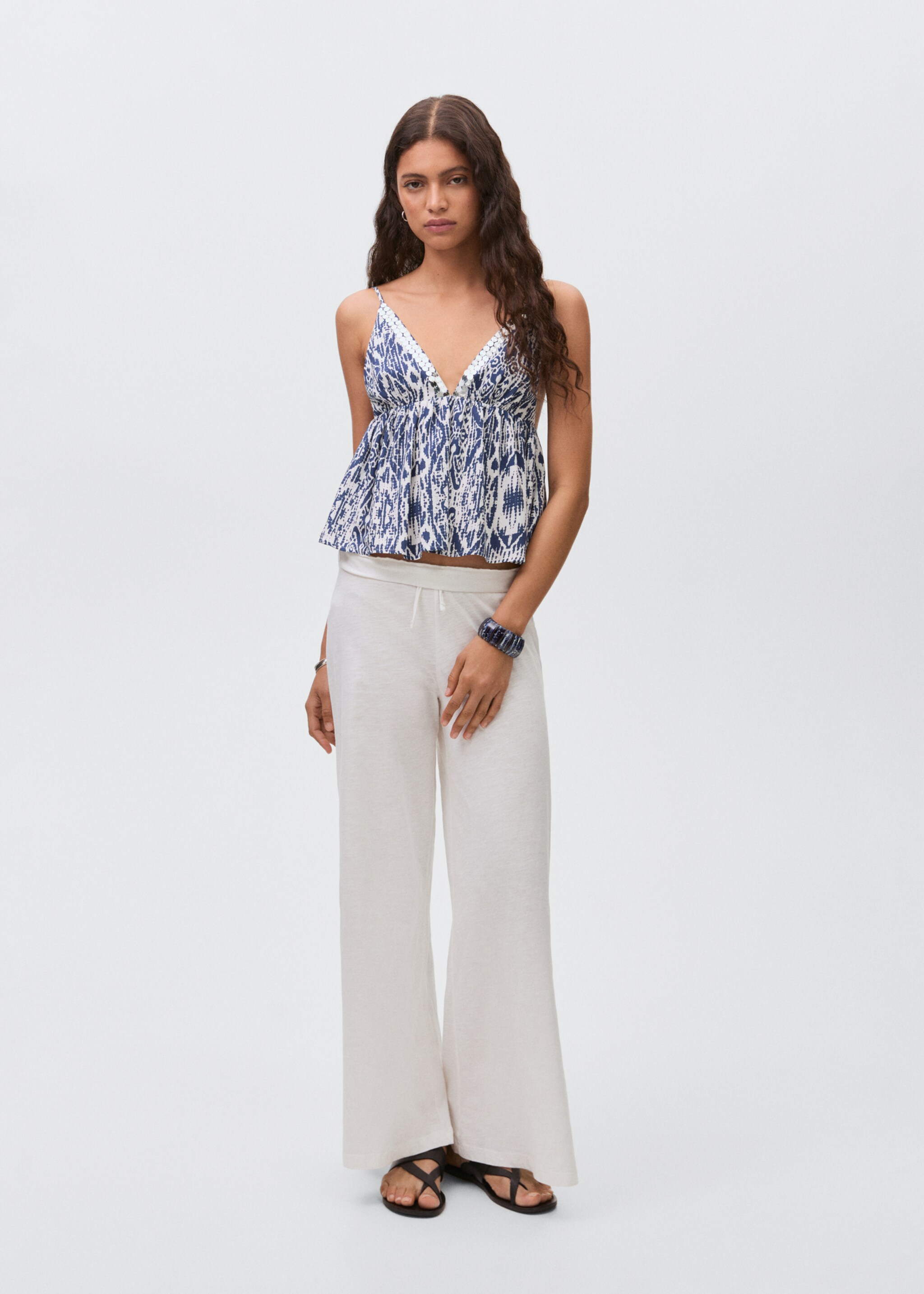Sequin-print top - General plane