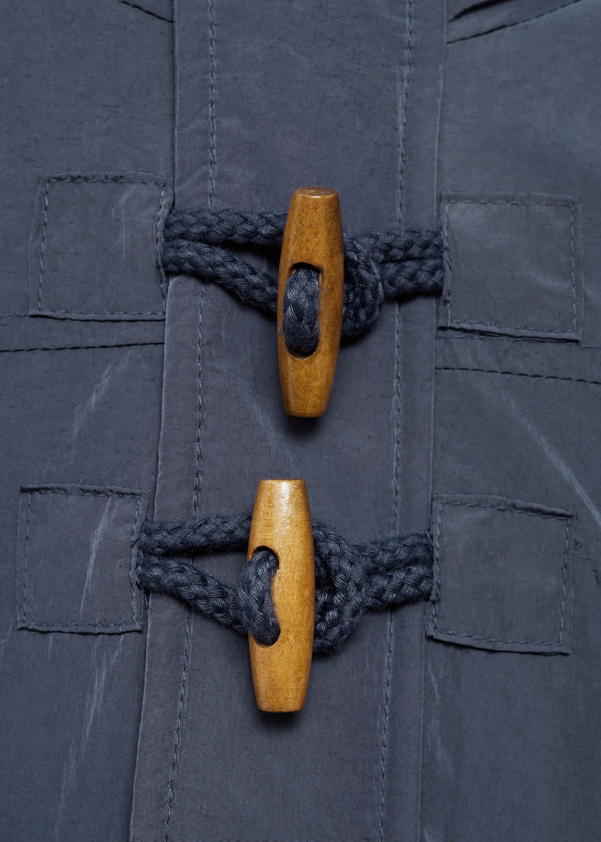 Padded anorak with shearling lining - Details of the article 8
