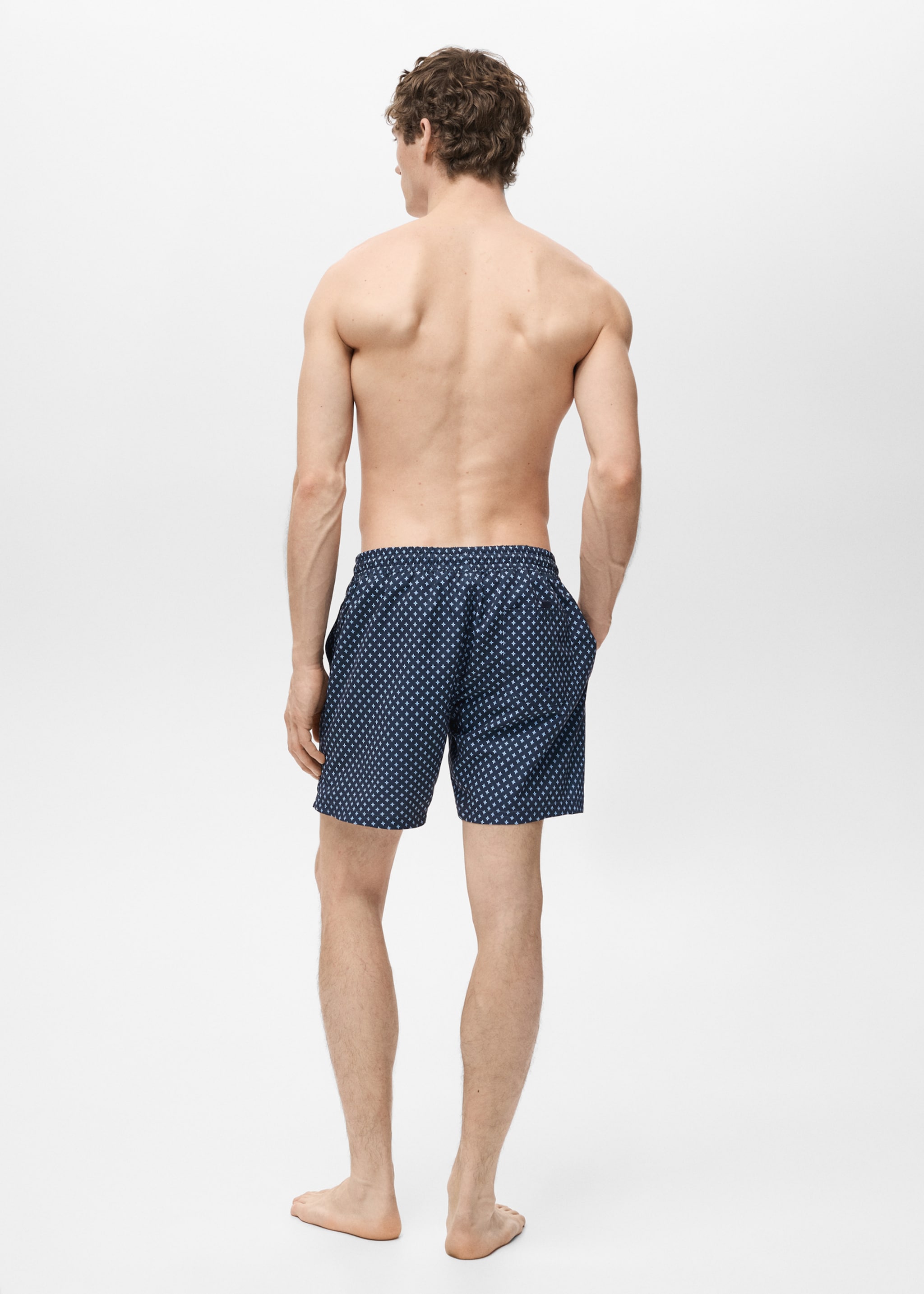 Geometric-print swimsuit - Reverse of the article