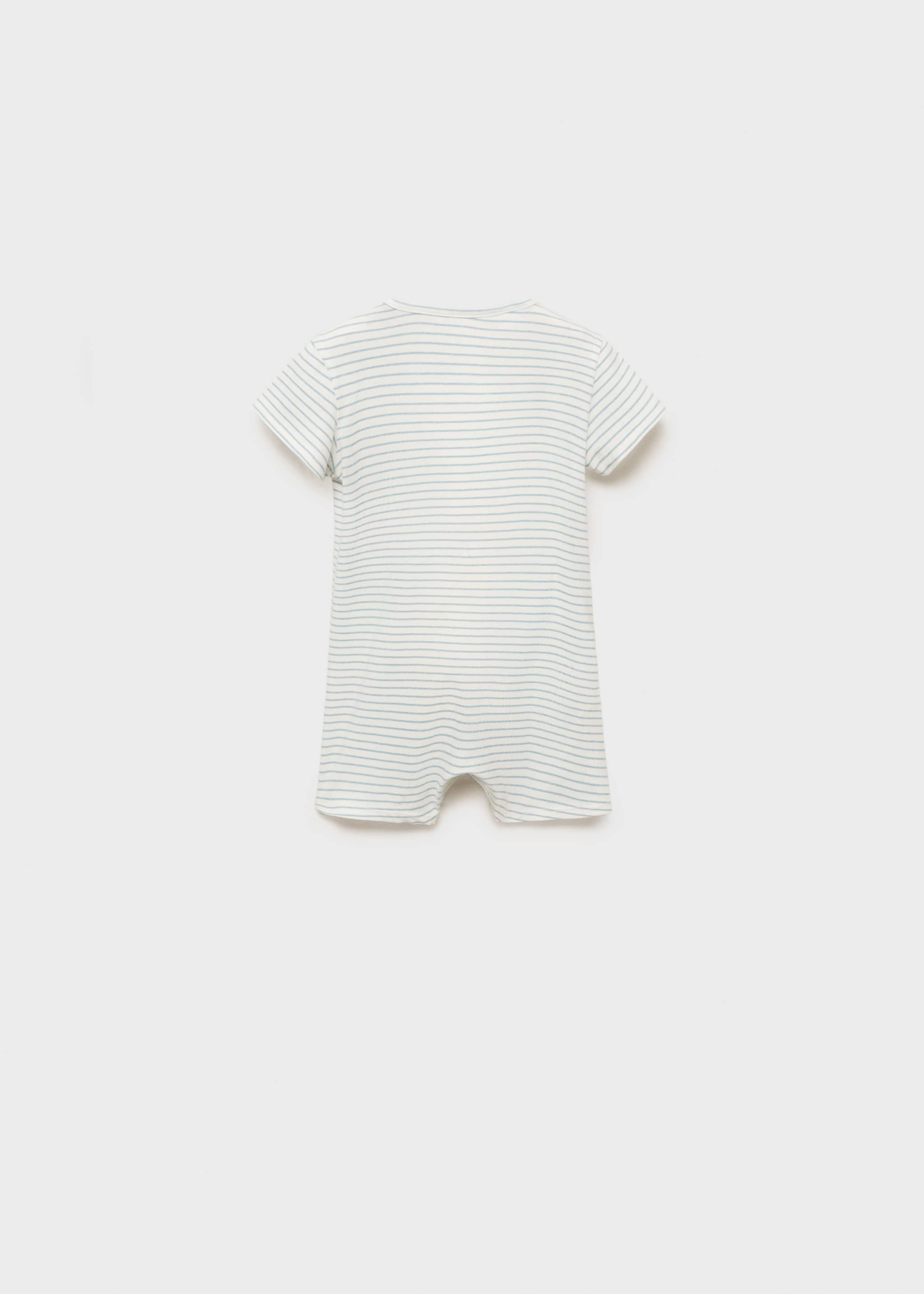 Striped bodysuit pyjamas - Reverse of the article