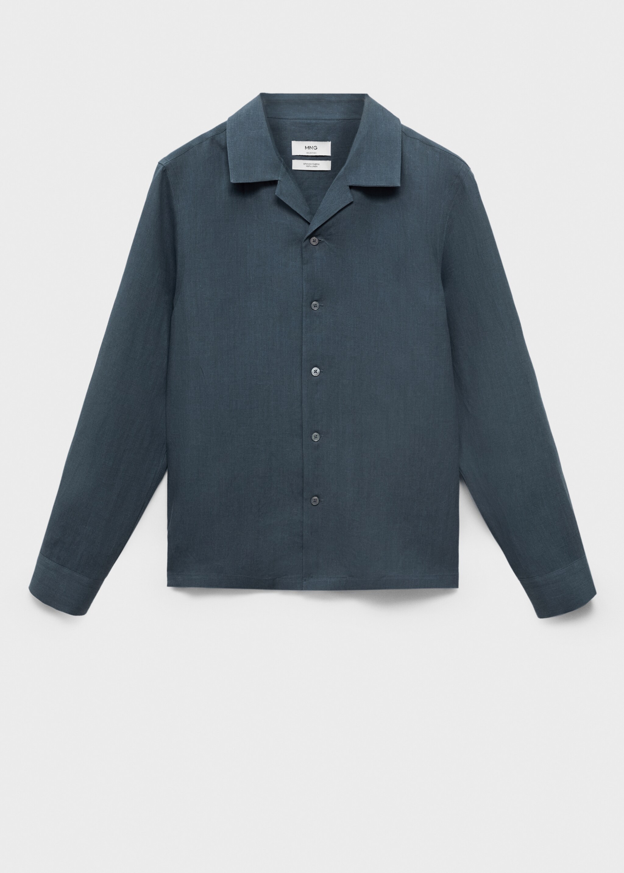 100% linen bowling-collar shirt - Article without model