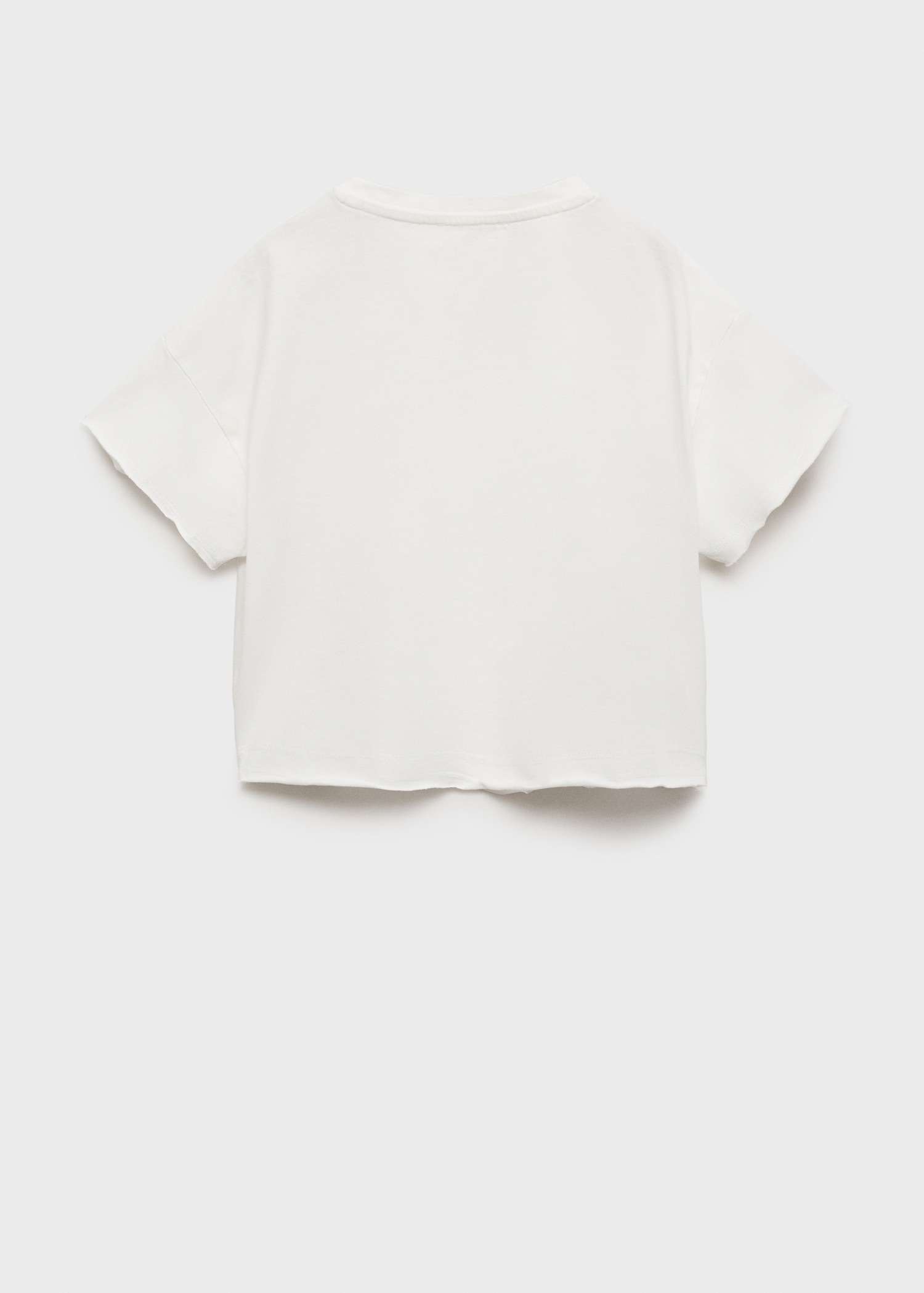 Cropped t-shirt with pocket - Reverse of the article