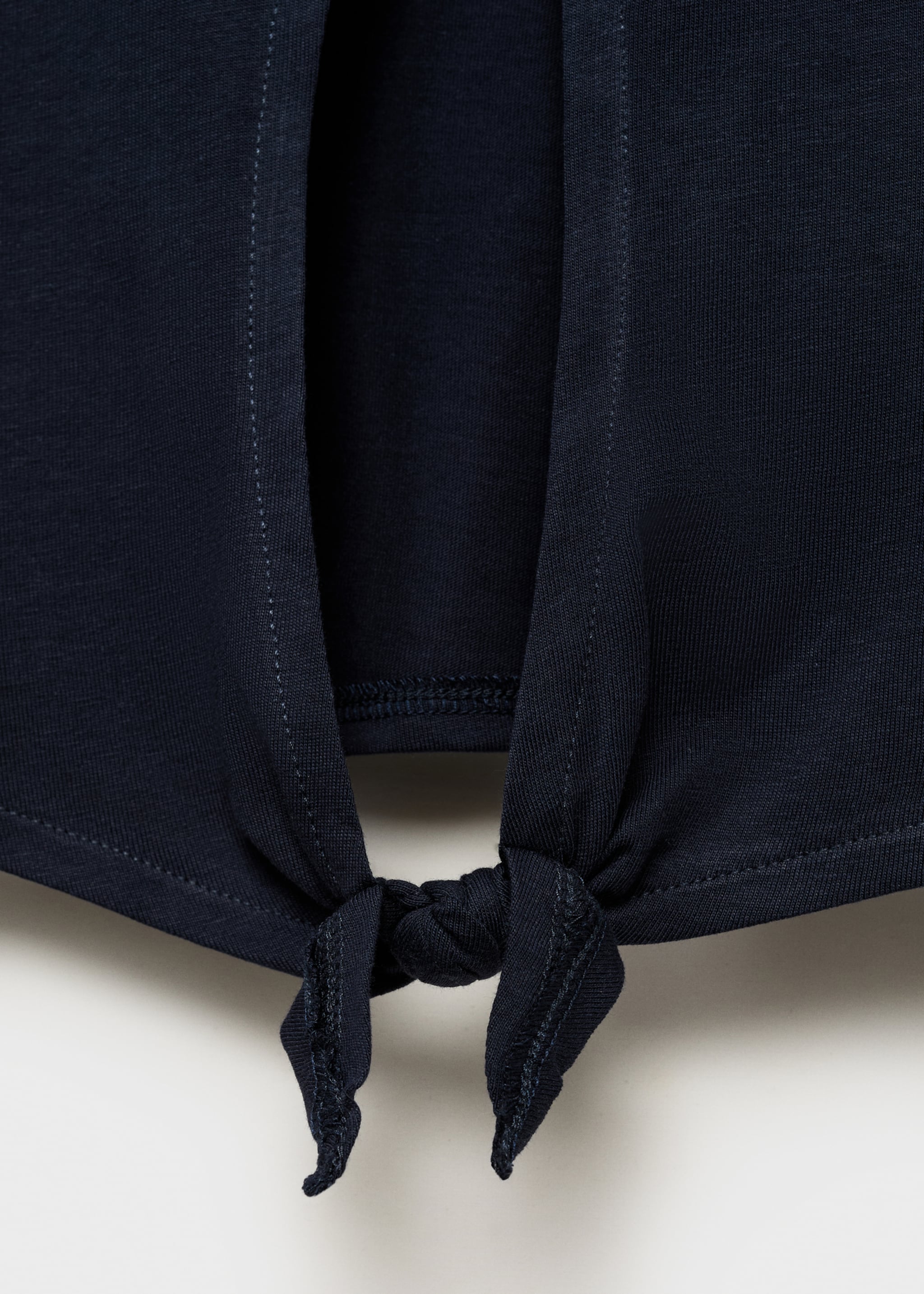 Cut-out back crop T-shirt - Details of the article 0