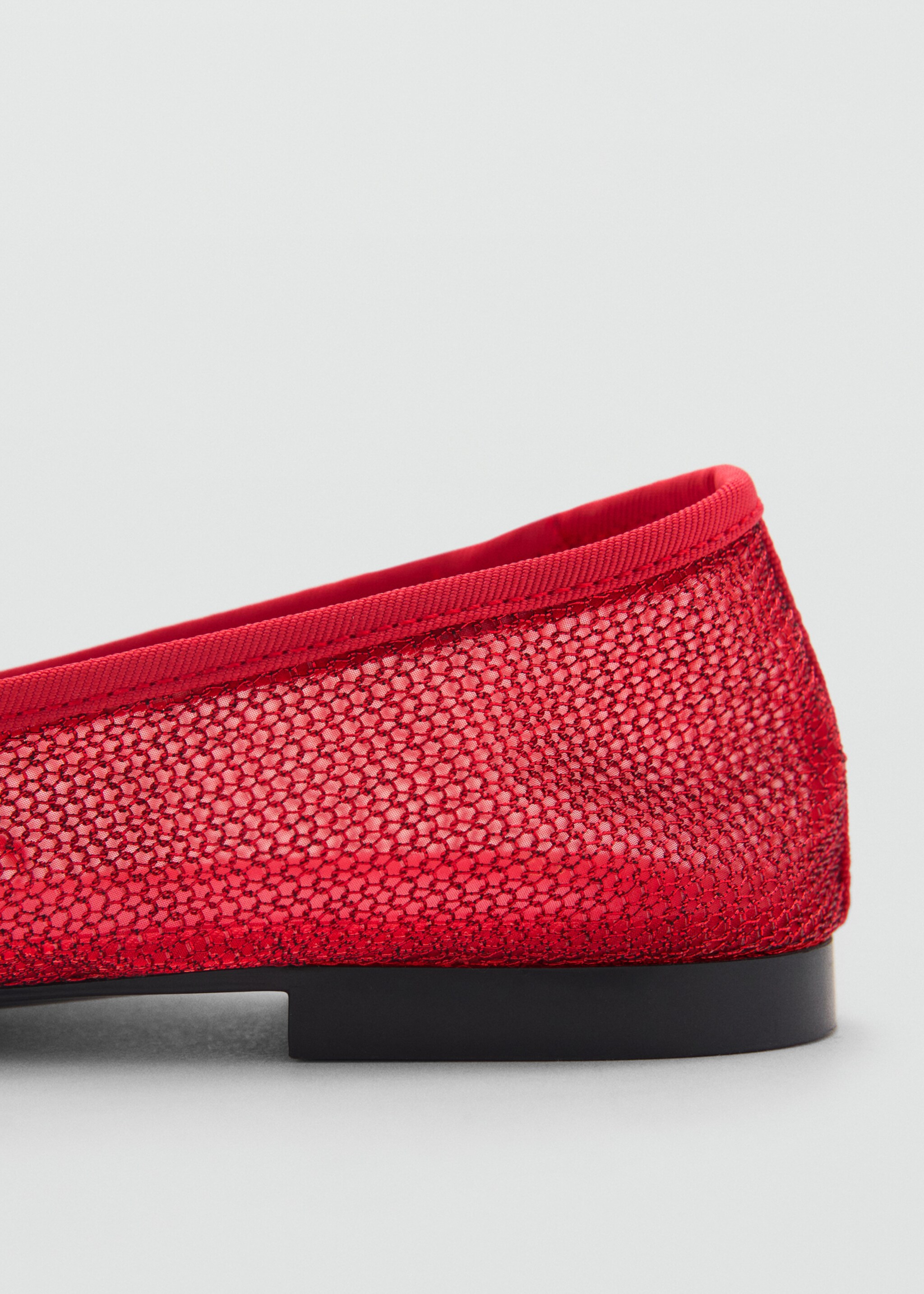 Mesh ballet flats with bow - Details of the article 1