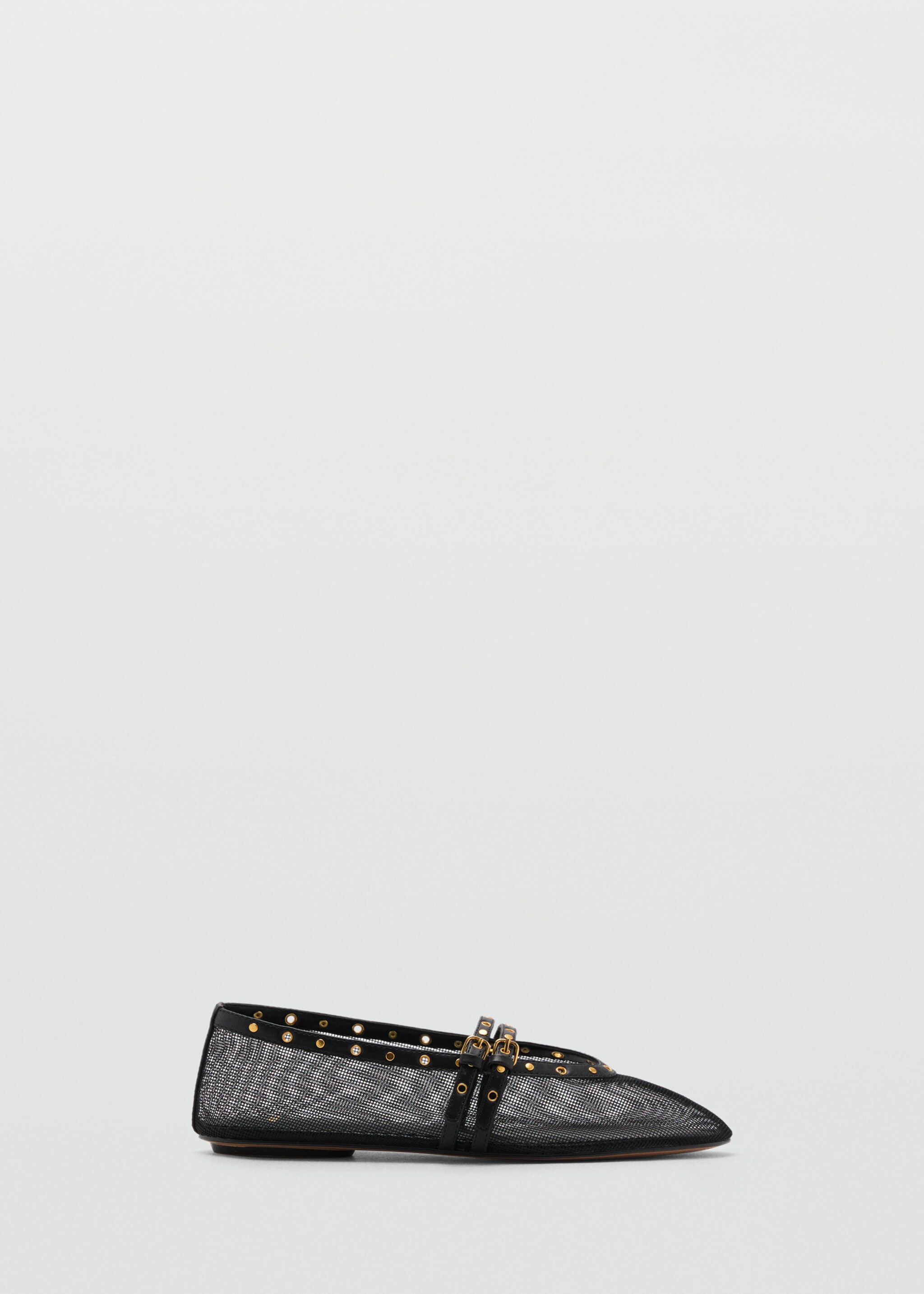 Mesh ballet flats with die-cut details - Article without model
