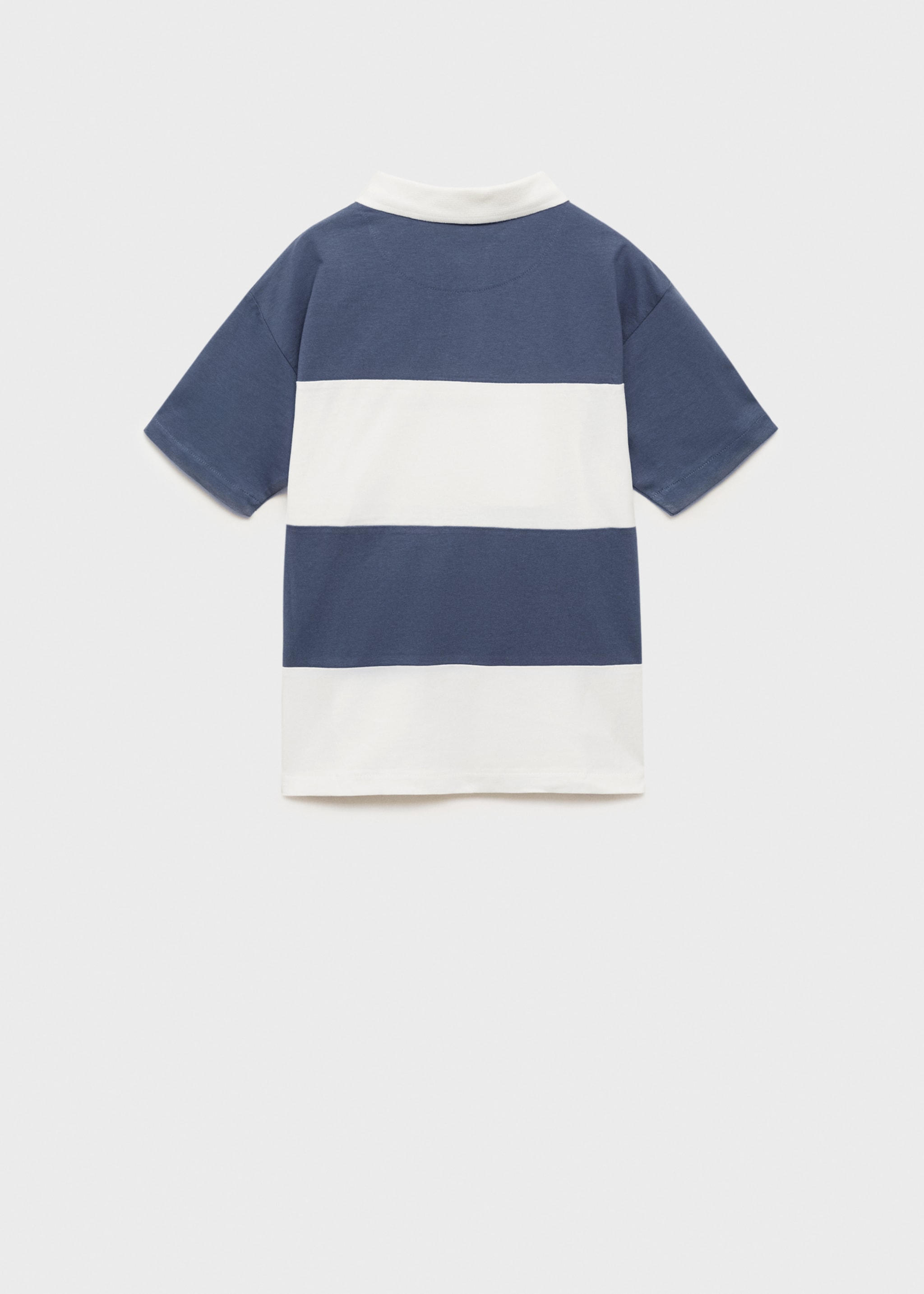 Striped cotton polo shirt - Reverse of the article