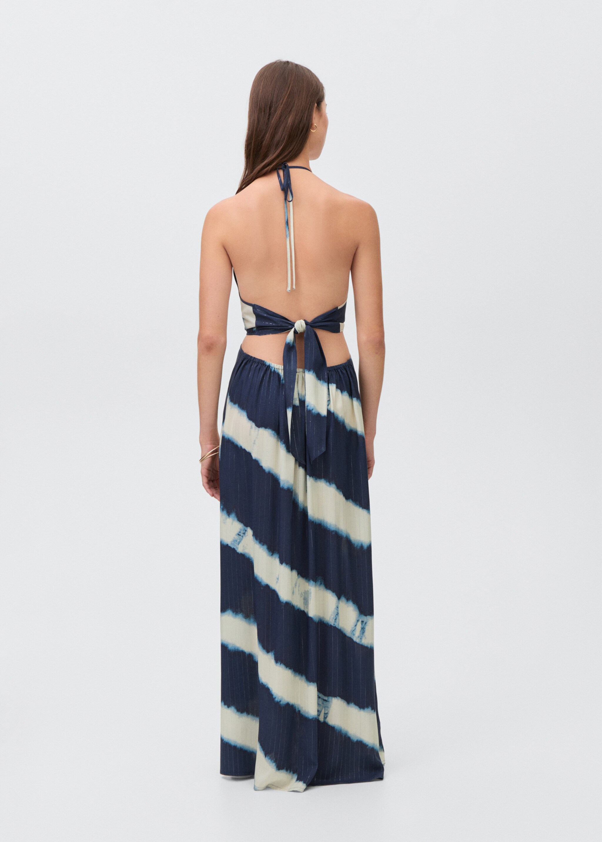 Long tie-dye dress - Reverse of the article