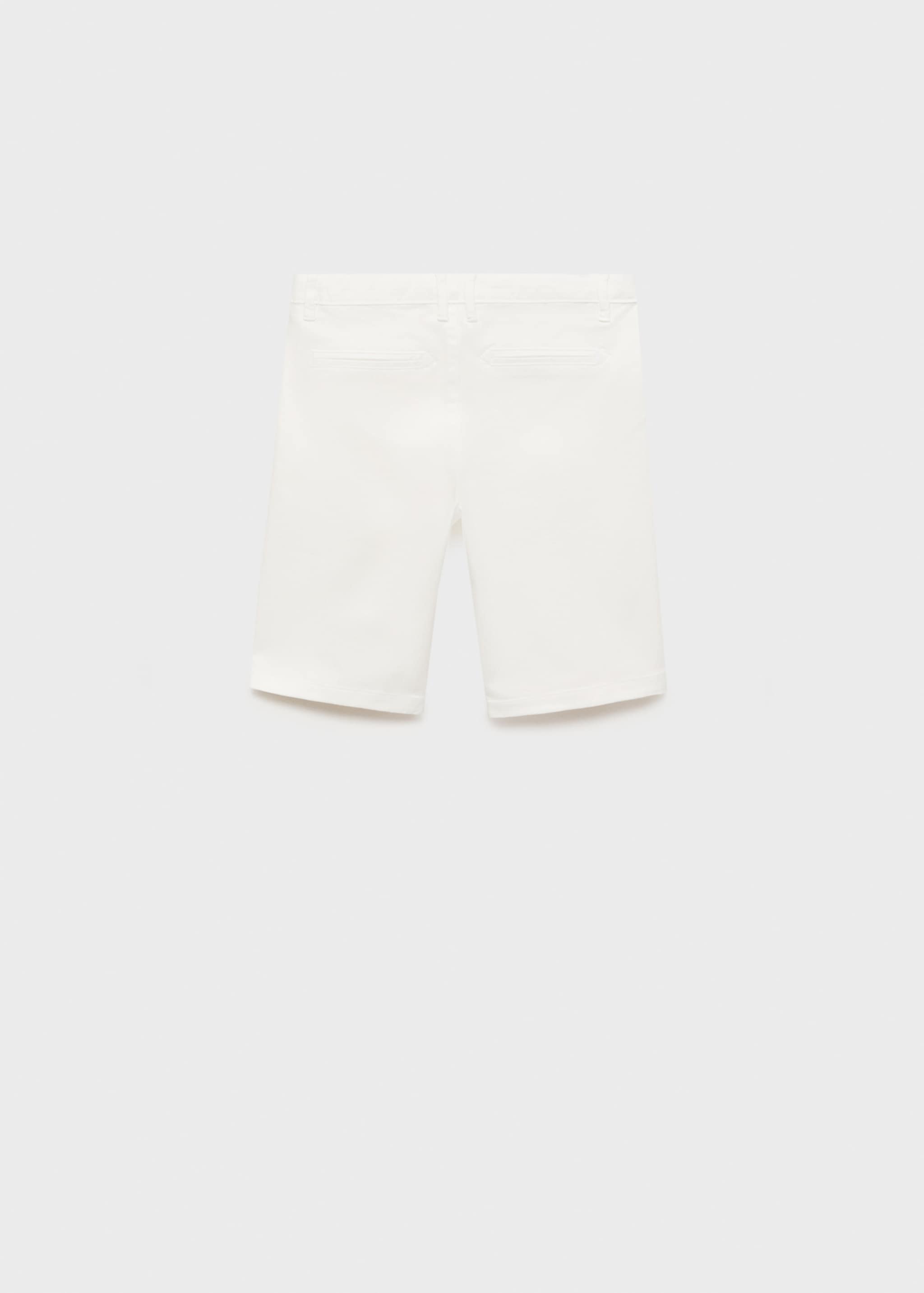 Slim-fit chino cotton bermuda shorts - Reverse of the article