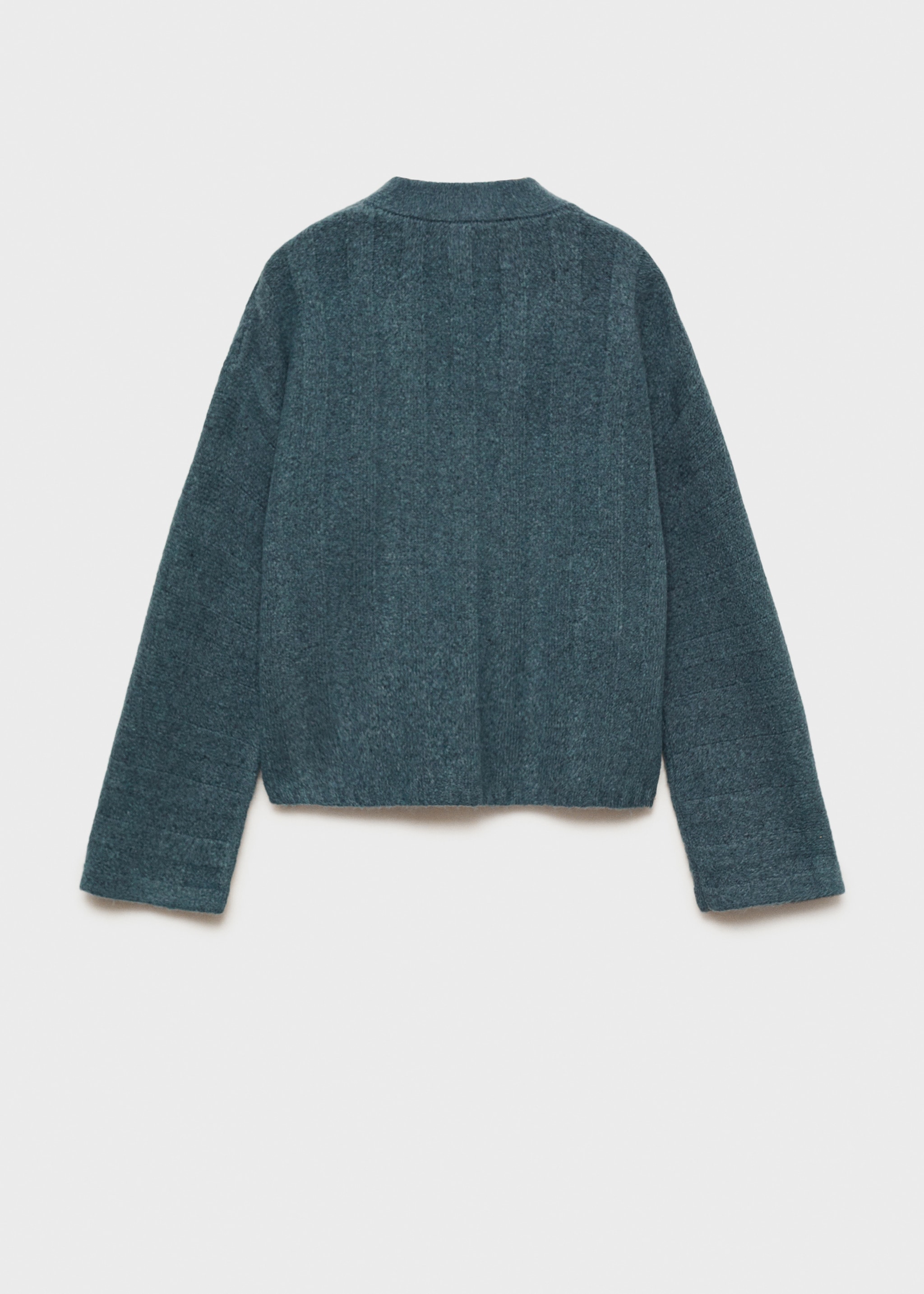 Striped knitted cardigan - Reverse of the article