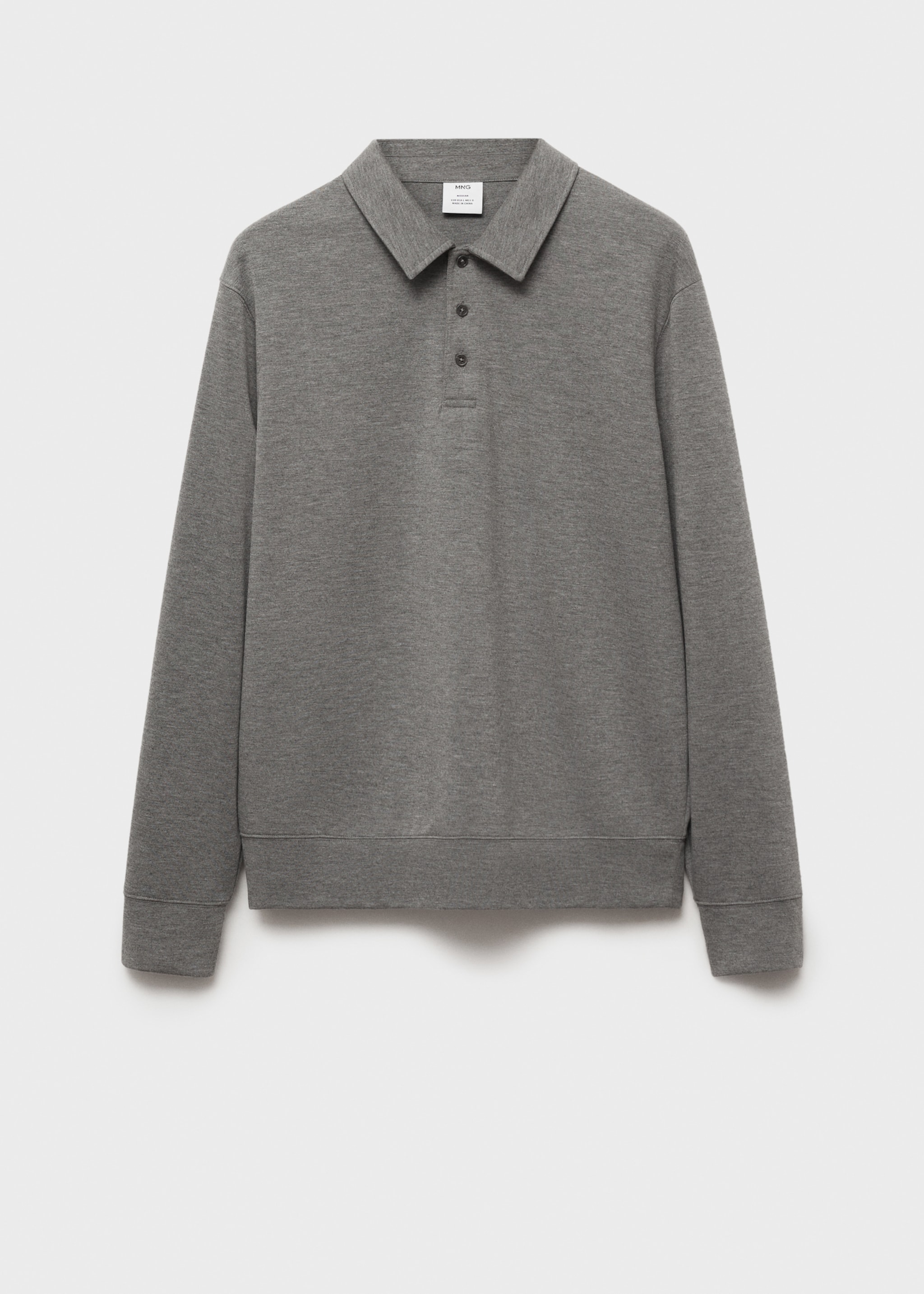 Regular-fit polo sweatshirt - Article without model