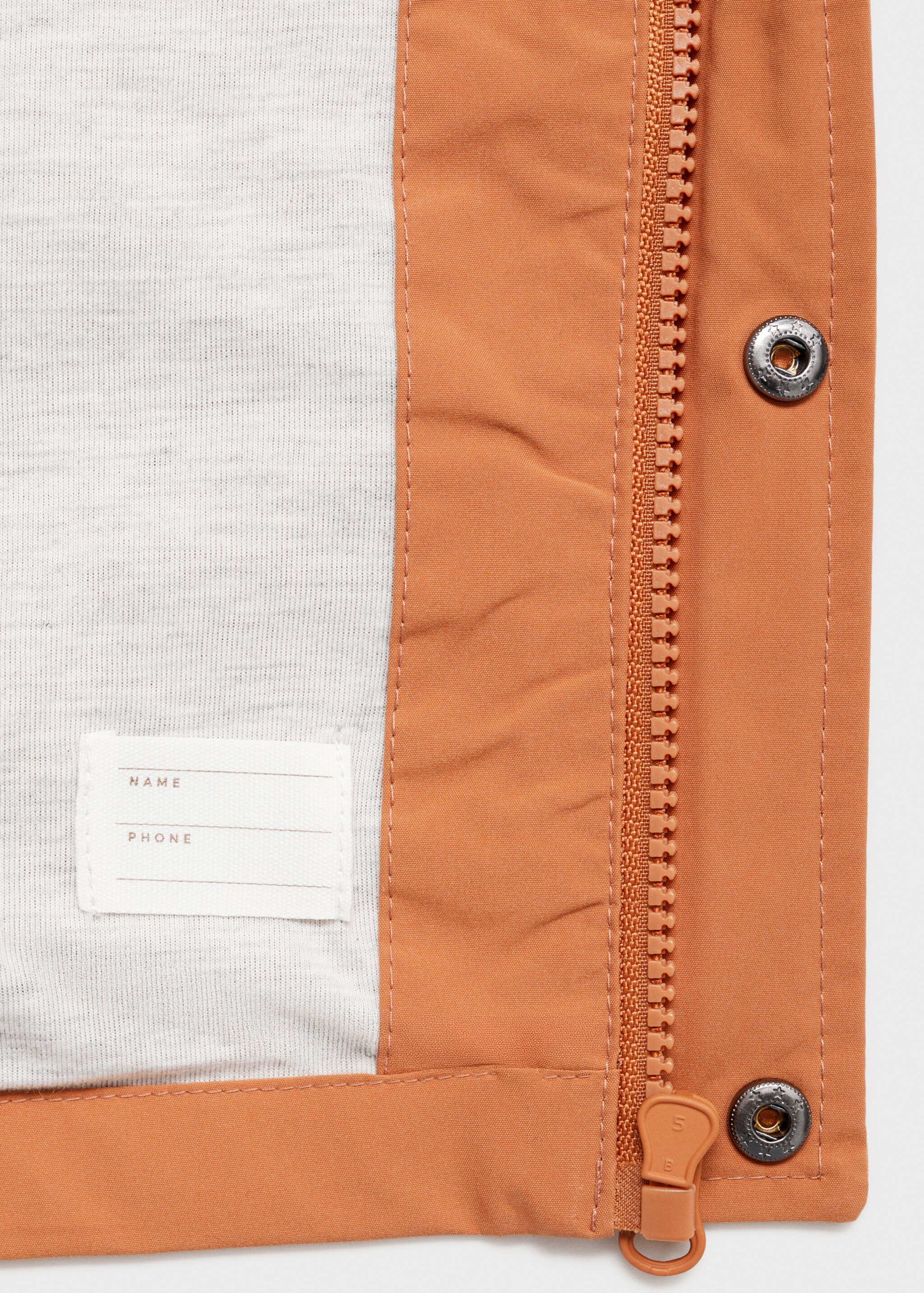 Hooded water-repellent parka - Details of the article 0