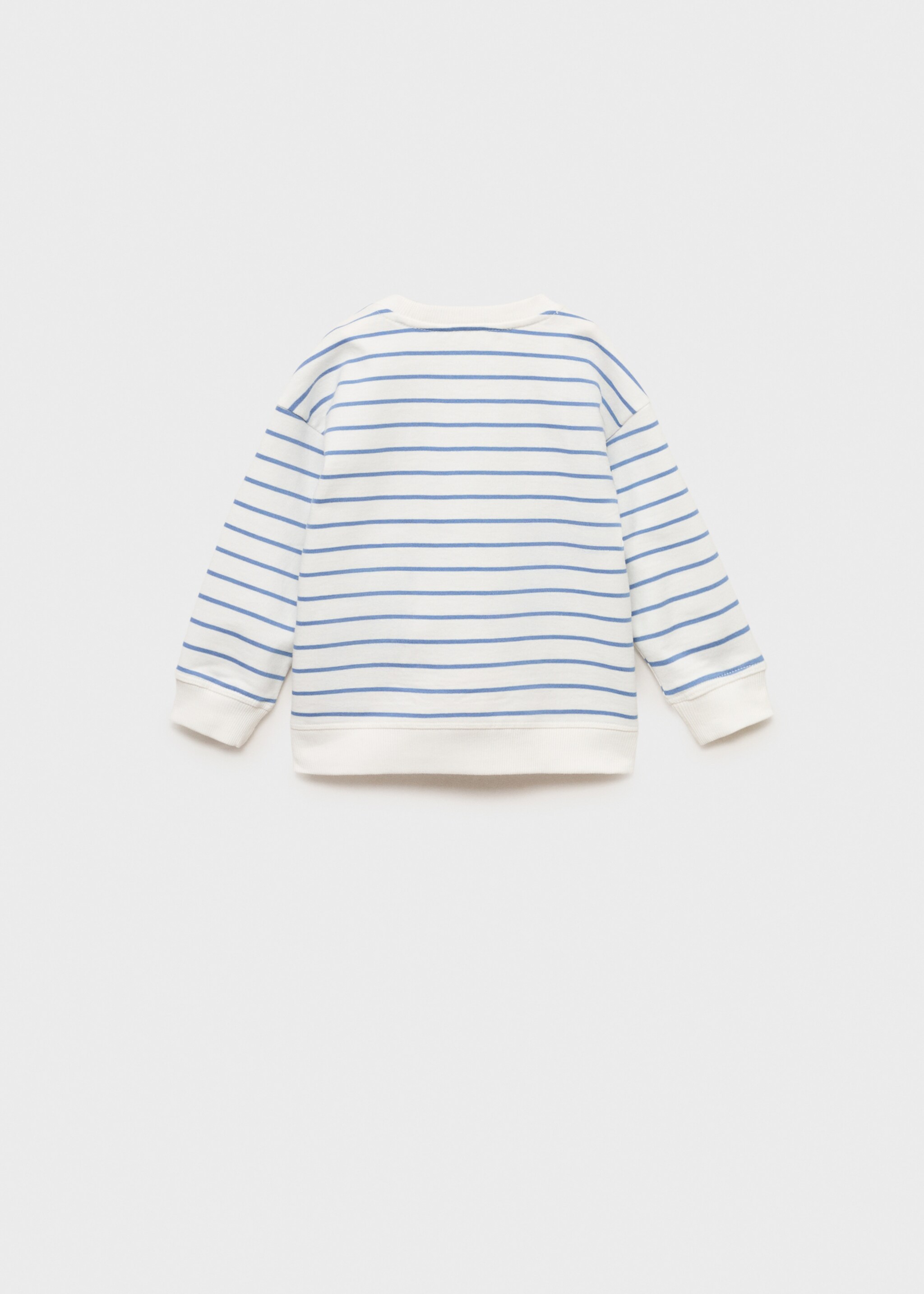 Striped cotton-blend sweatshirt - Reverse of the article