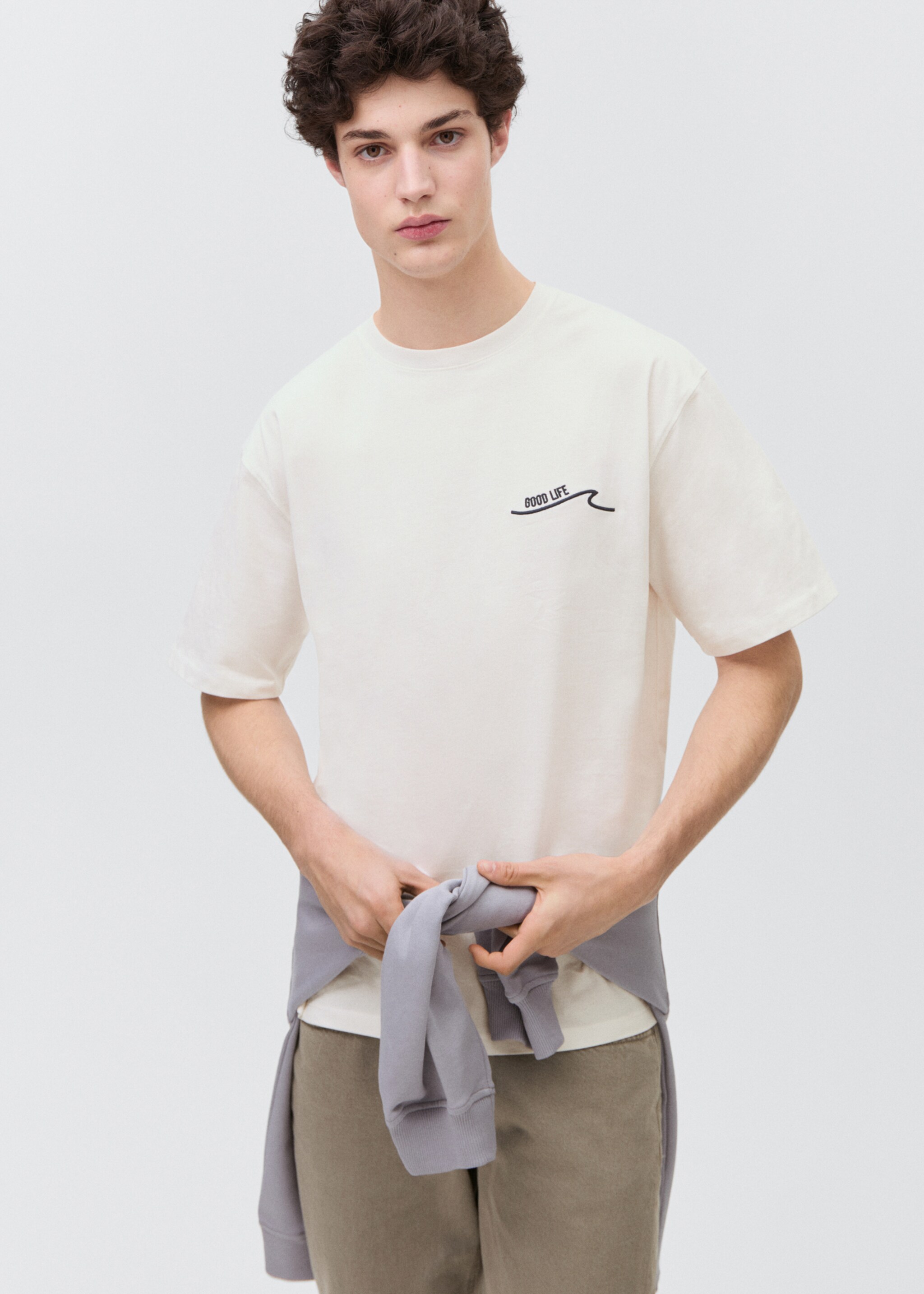 Short-sleeved printed t-shirt - Medium plane
