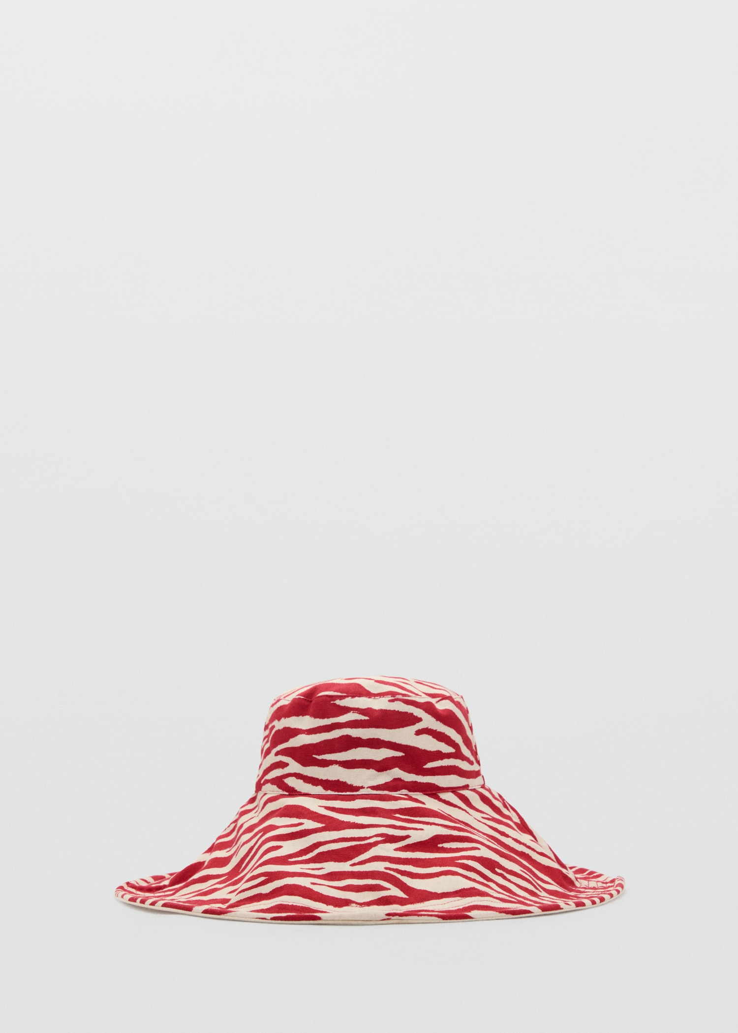 Reversible zebra-print bucket hat - Article without model