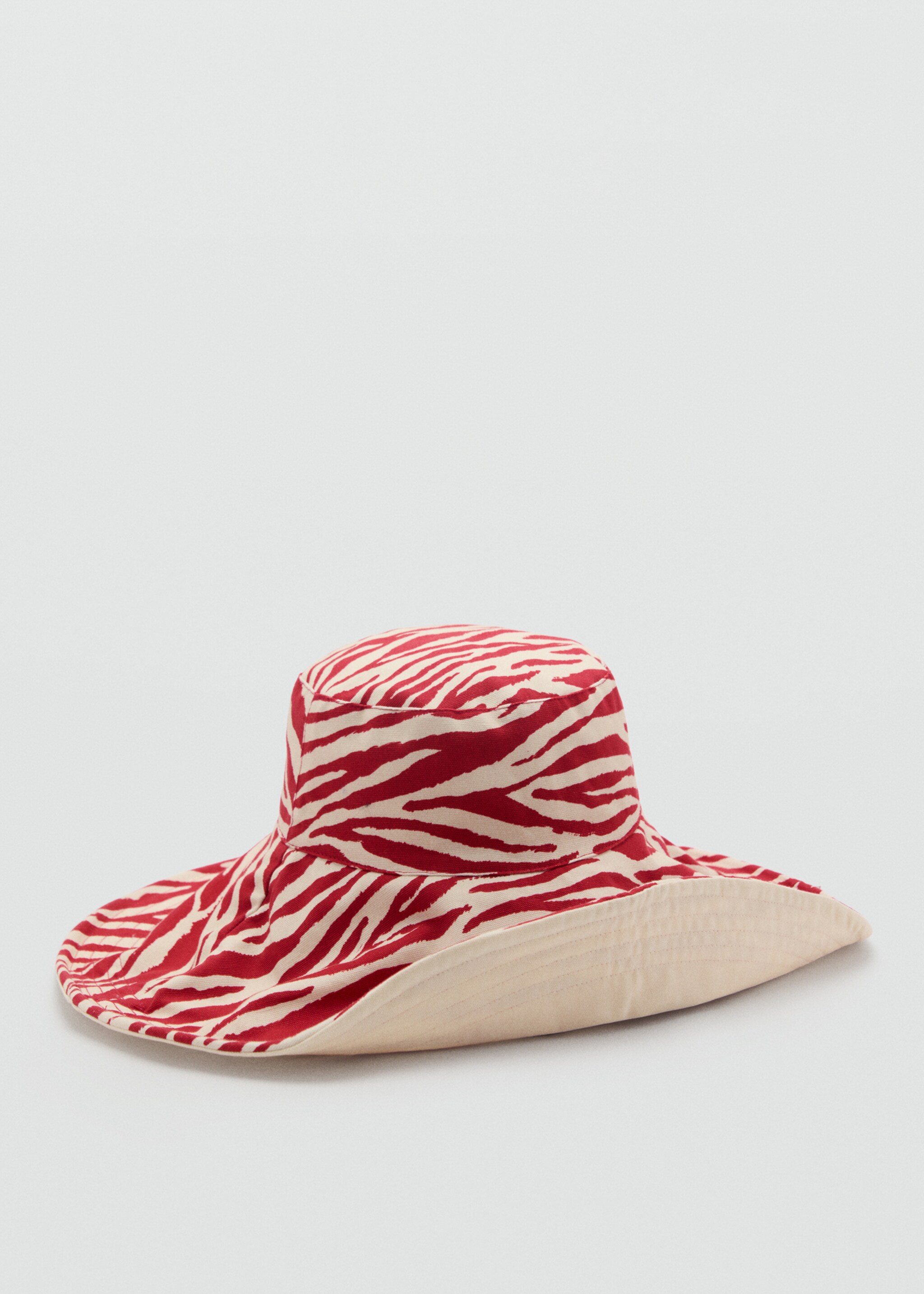 Reversible zebra-print bucket hat - Details of the article 1