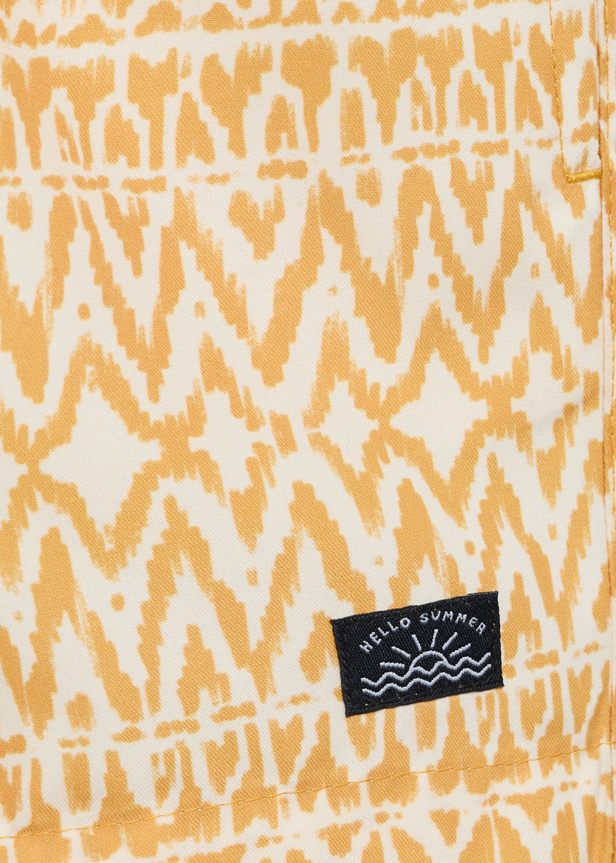 Printed swimsuit with drawstring - Details of the article 0
