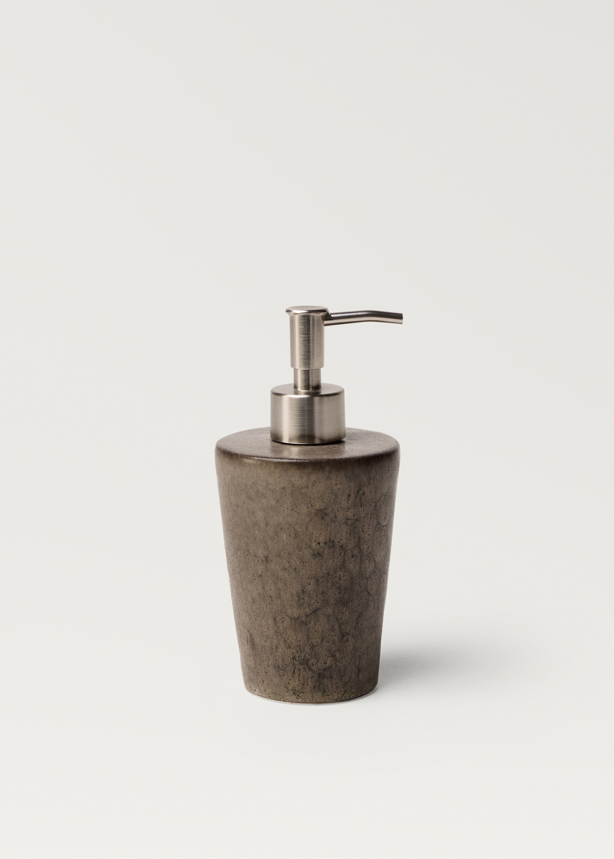 Earthenware soap dispenser with design - Article without model