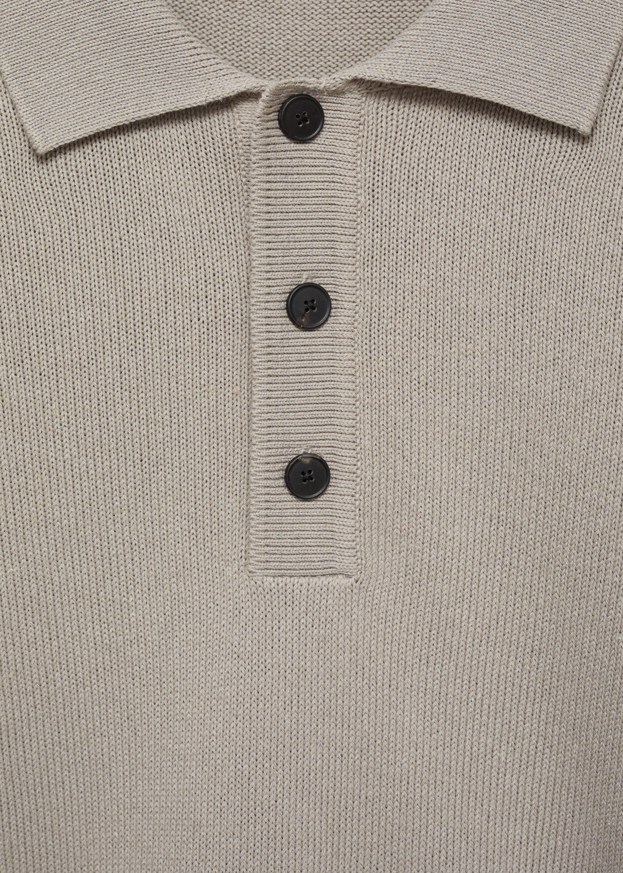 Cotton knitted polo shirt - Details of the article 8