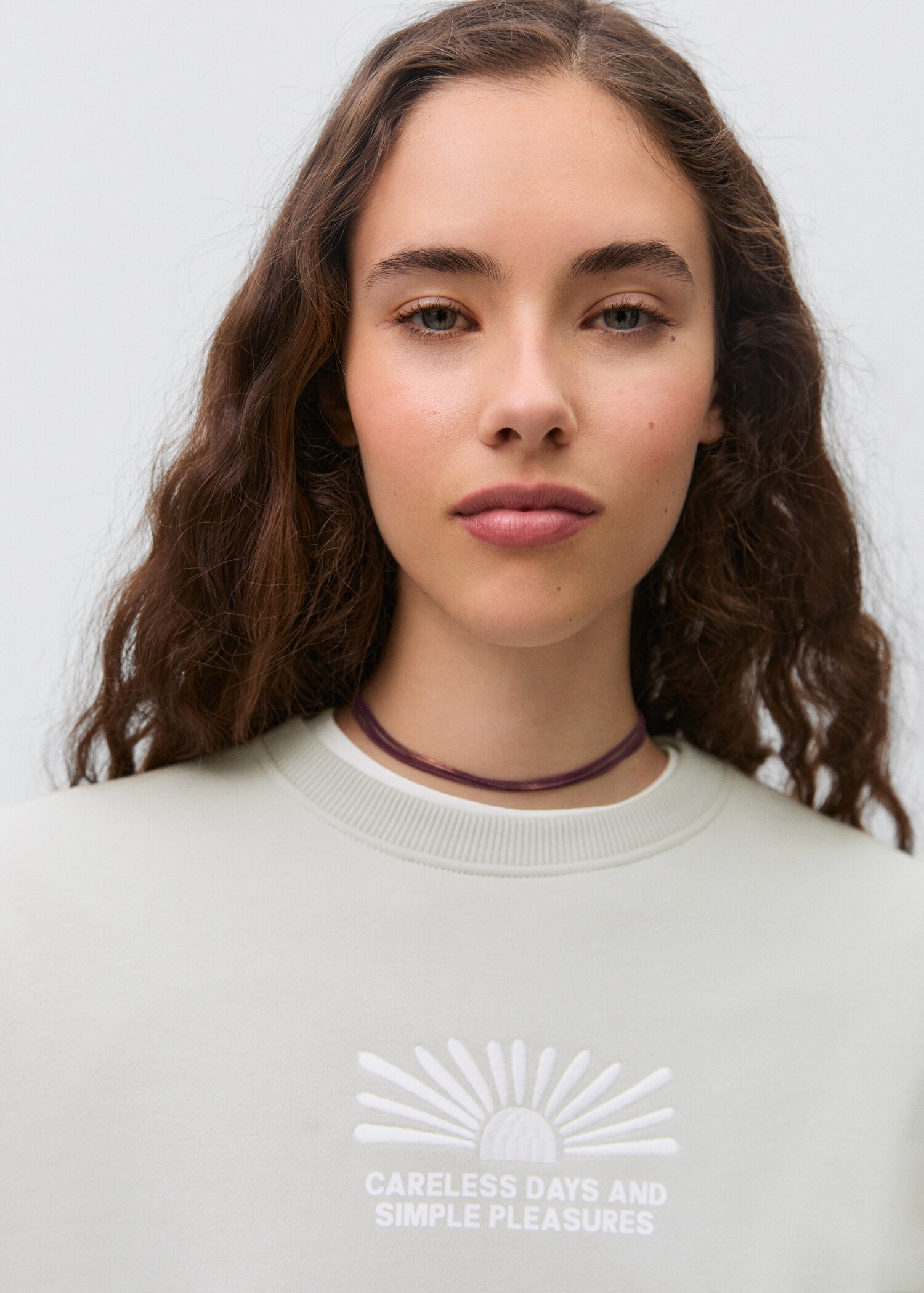 Printed cotton sweatshirt - Details of the article 1