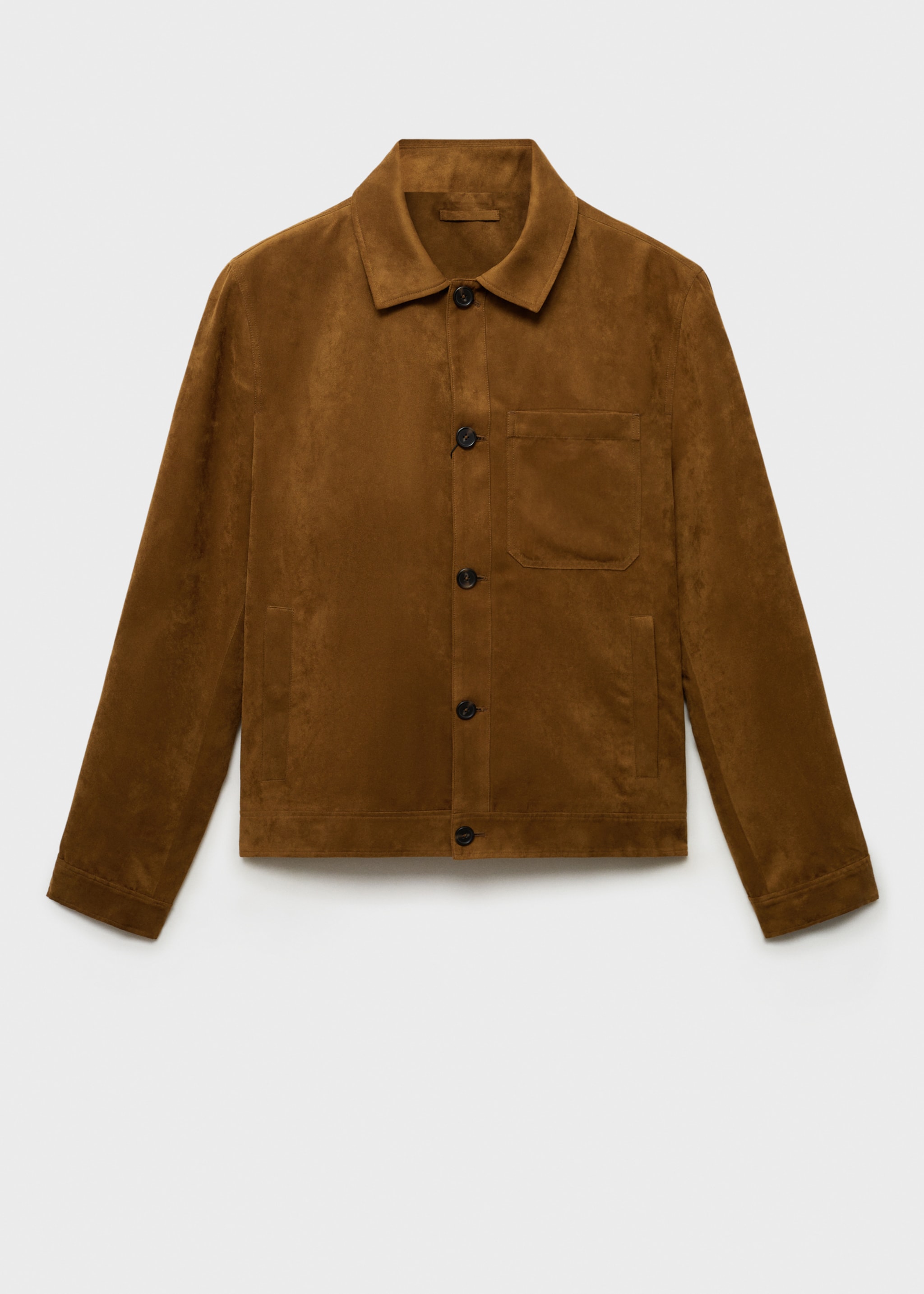 Suede effect overshirt - Article without model