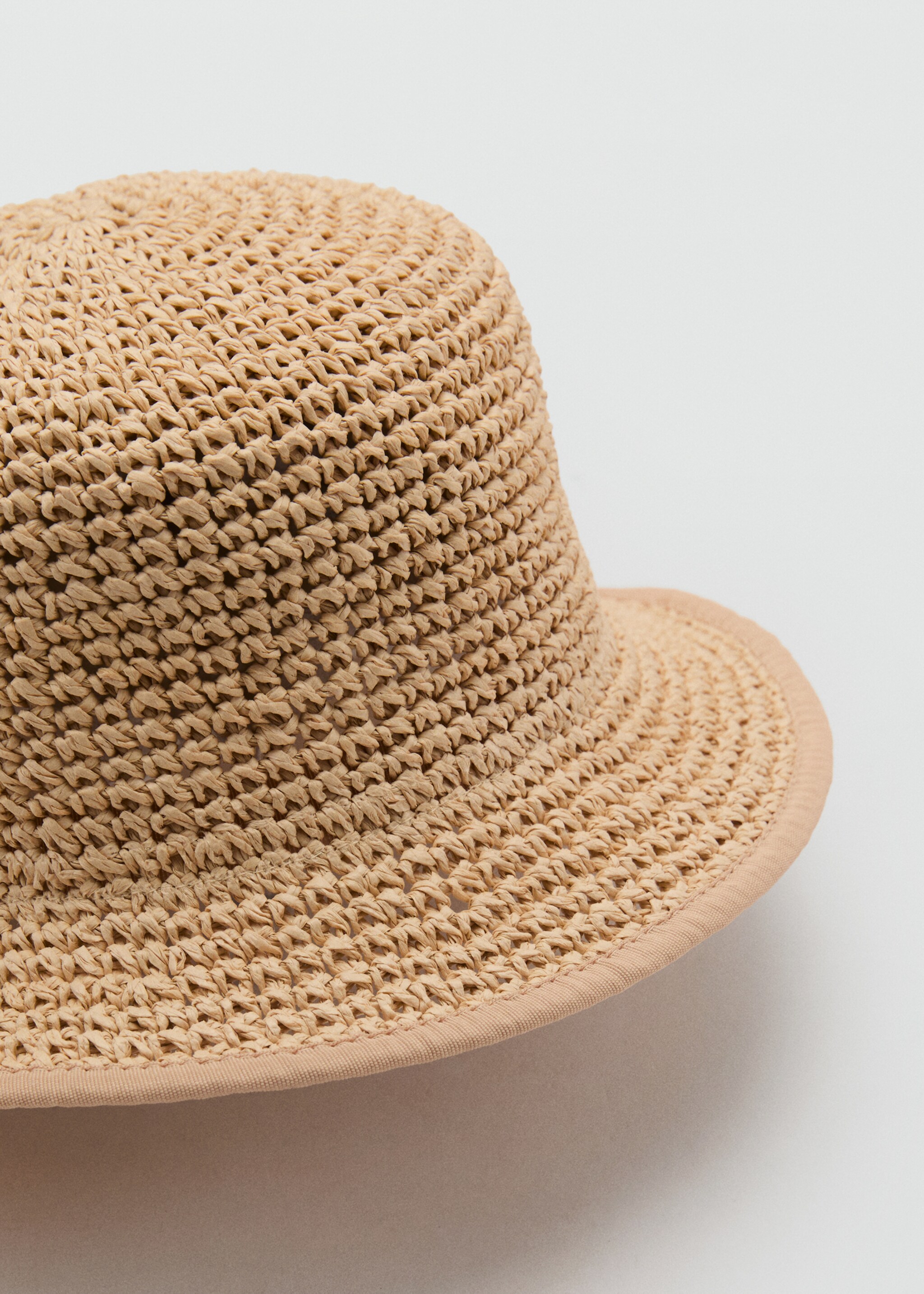 Natural fibre bucket hat - Medium plane