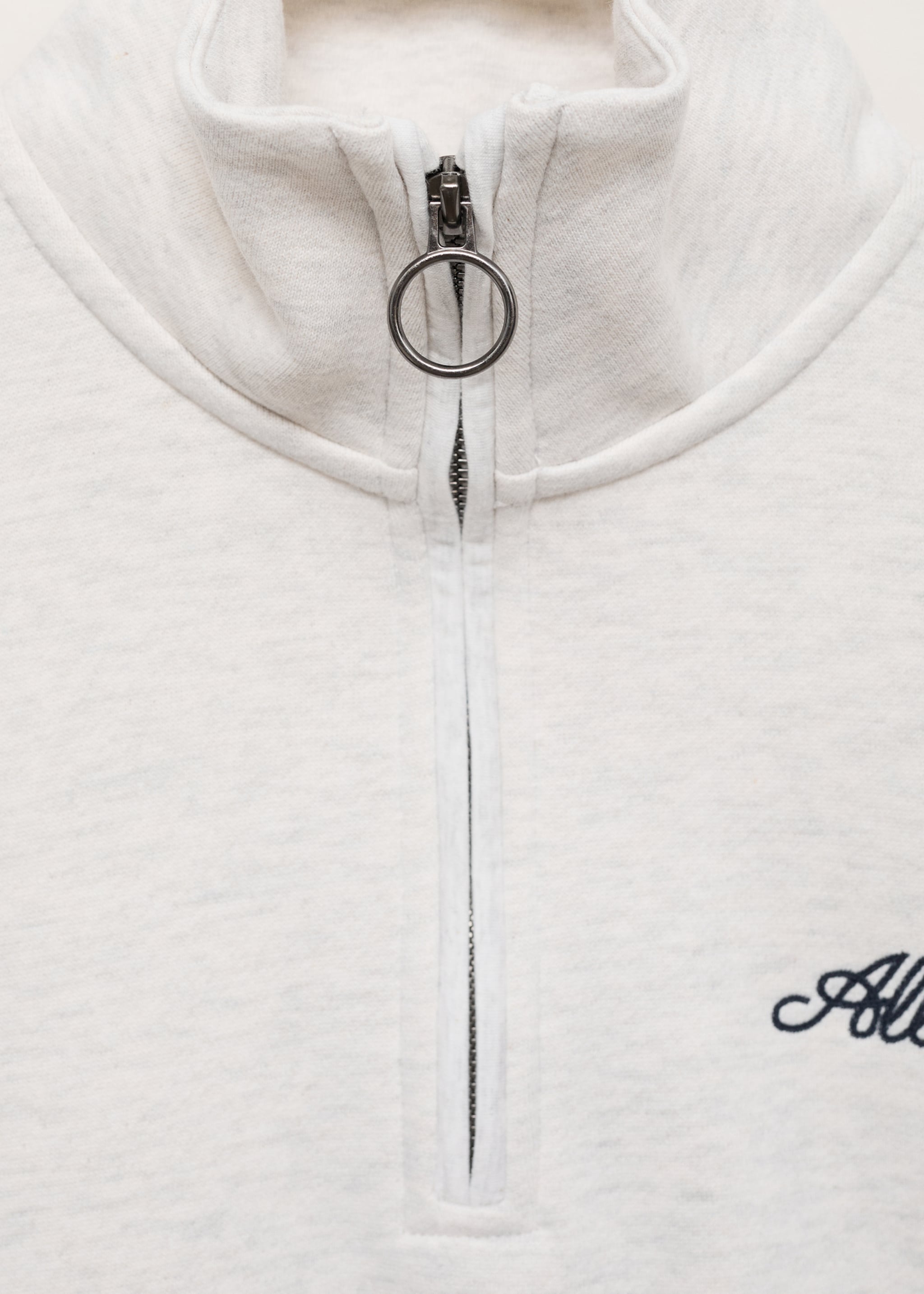 Message zip hood sweatshirt - Details of the article 0