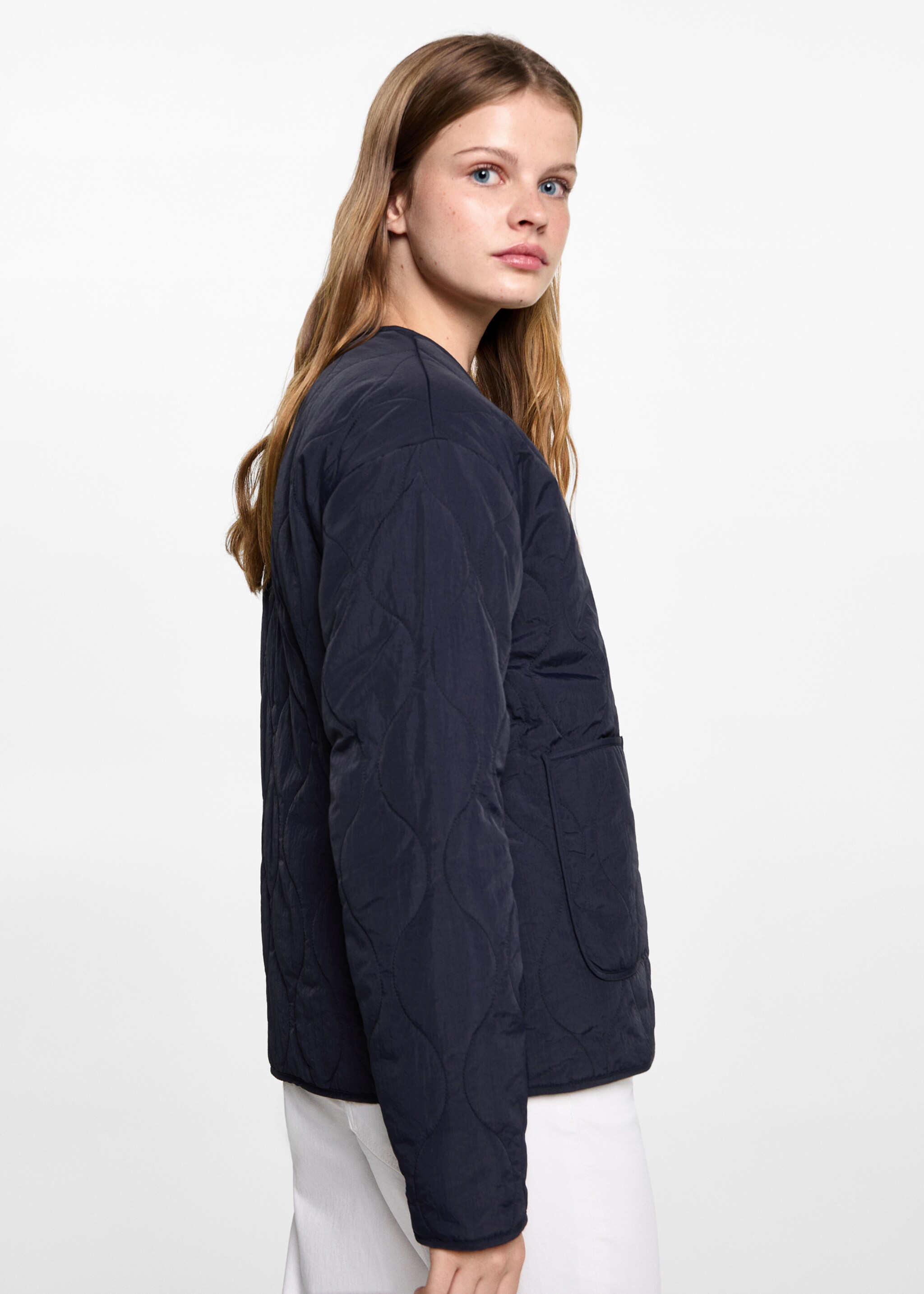 Pocket quilted jacket - Medium plane