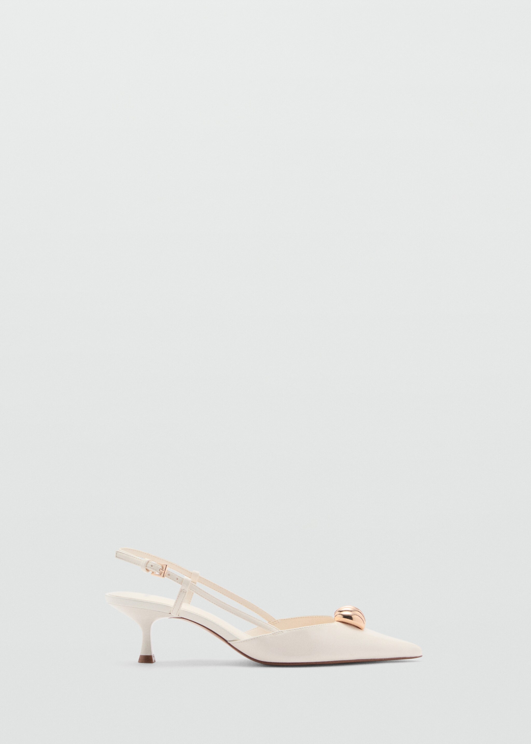 High-heeled shoes with metallic detail - Article without model