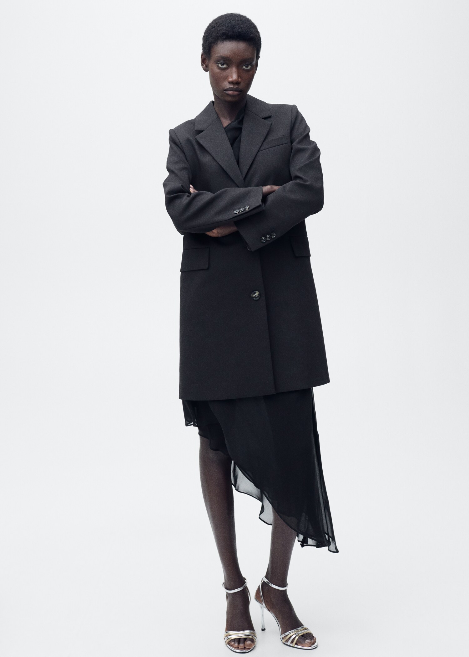 Combined-strap heeled sandals - Details of the article 9