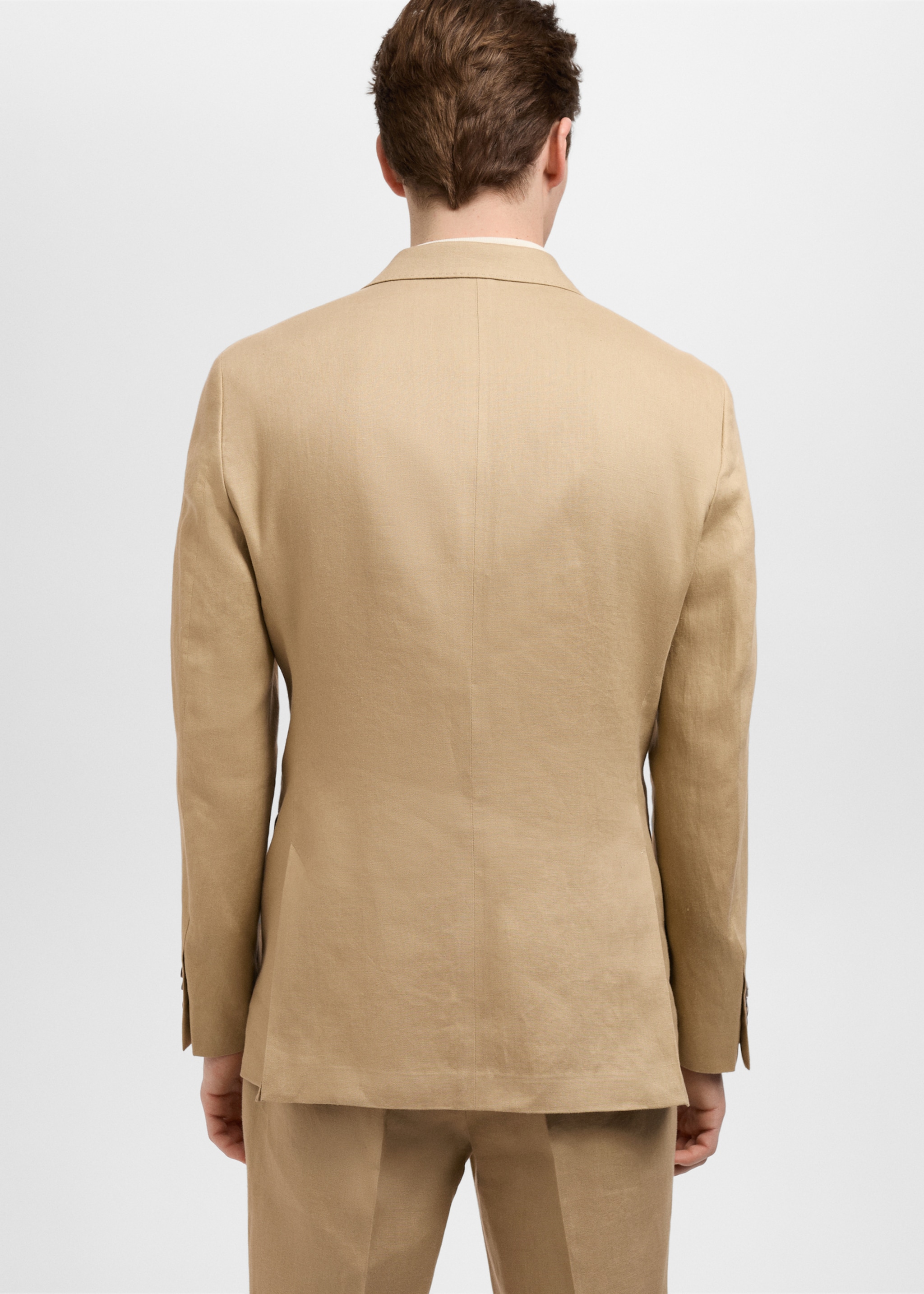 Amalfi 100% linen slim-fit suit blazer - Reverse of the article