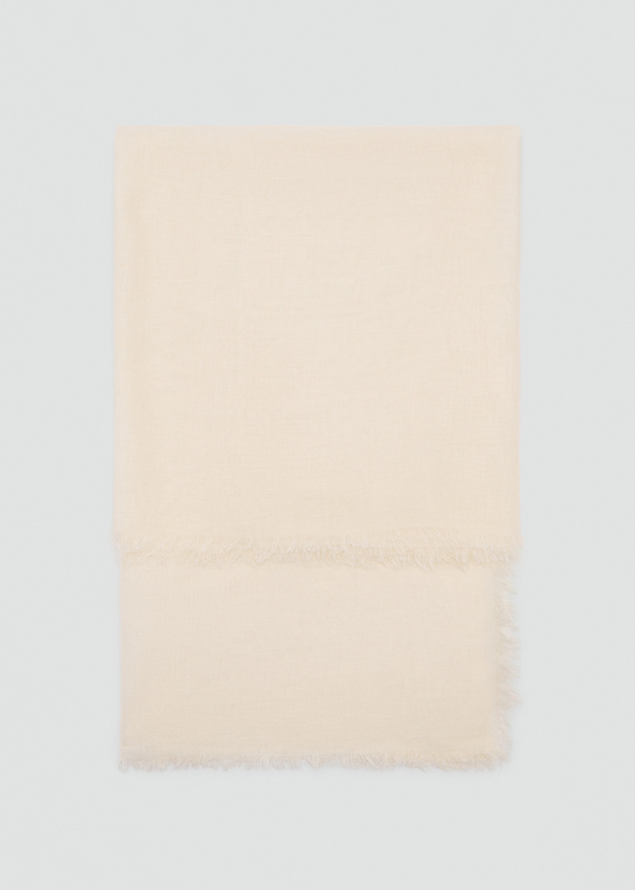 Linen-blend scarf with frayed ends - Article without model