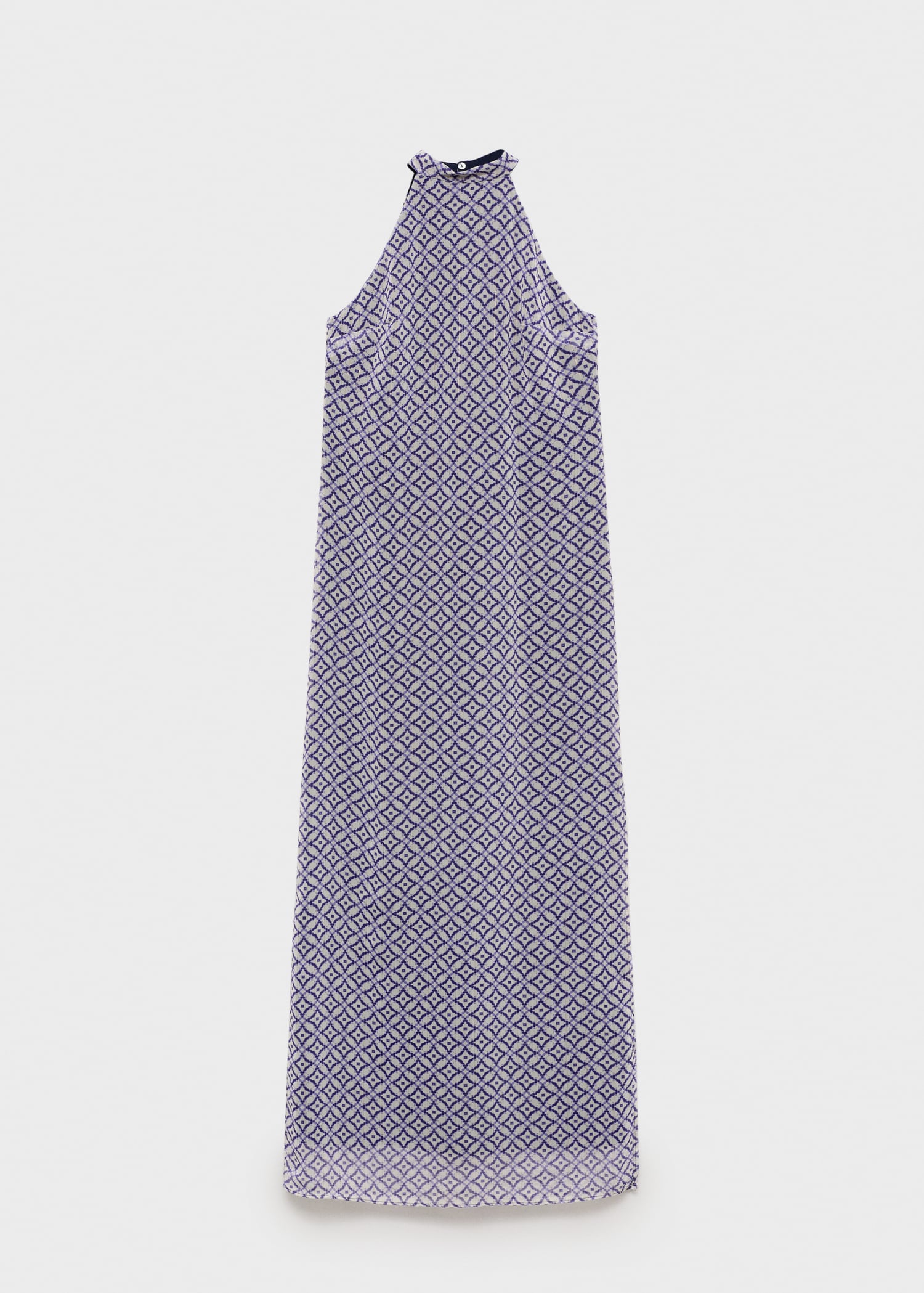 Halter-neck printed dress - Article without model