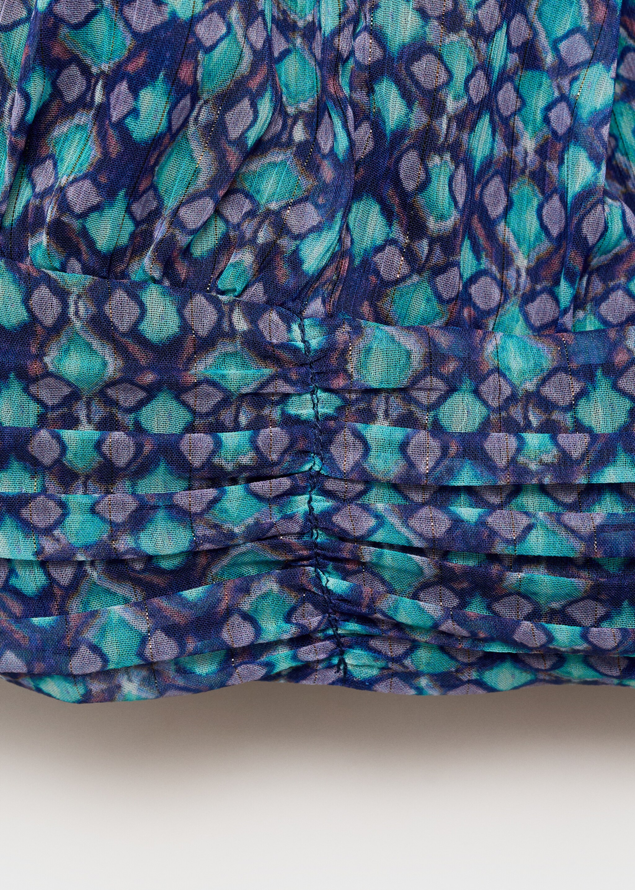 Halter-neck printed top - Details of the article 8