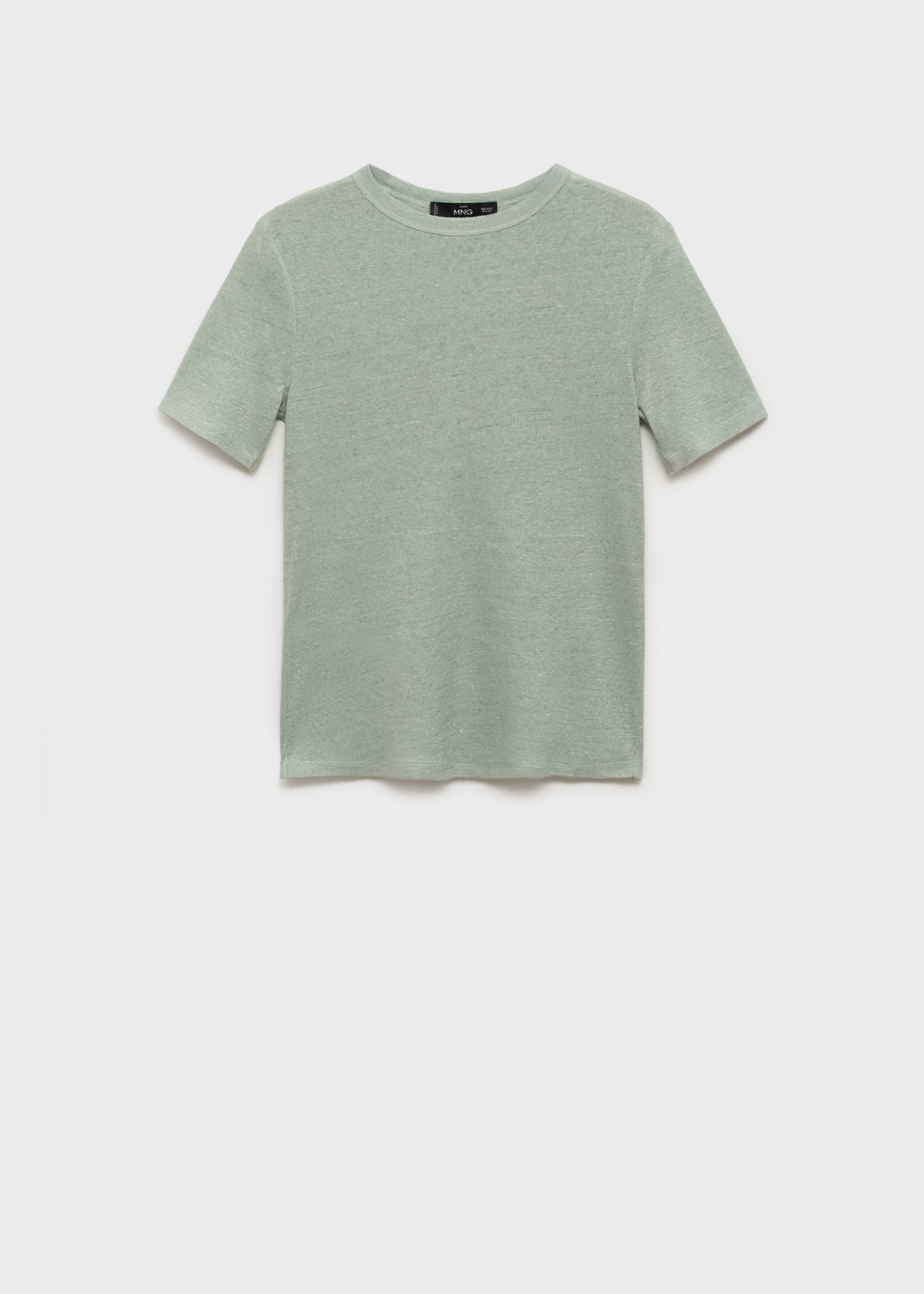 Fitted linen t-shirt - Article without model