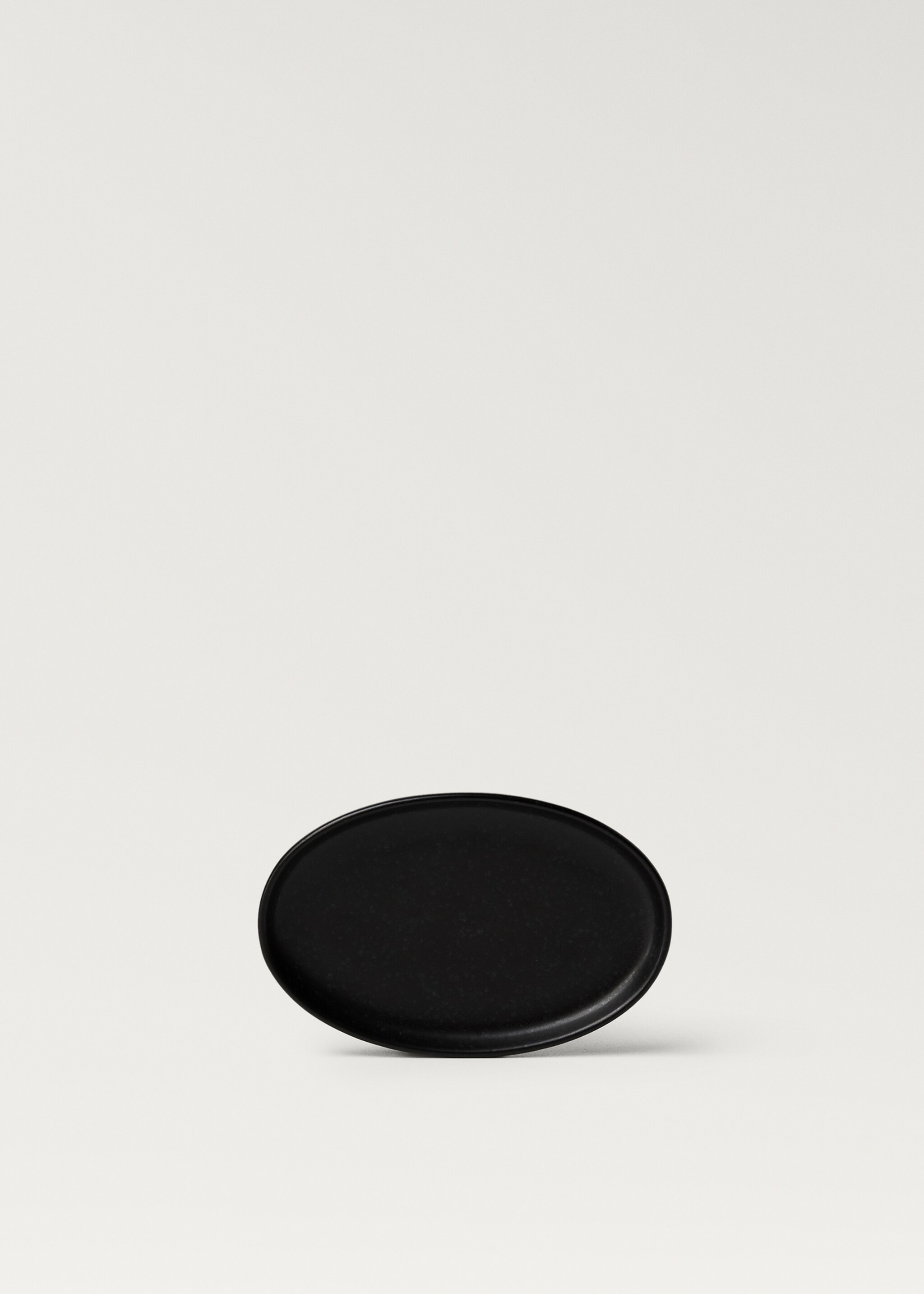Matte-finish stoneware soap dish - Article without model