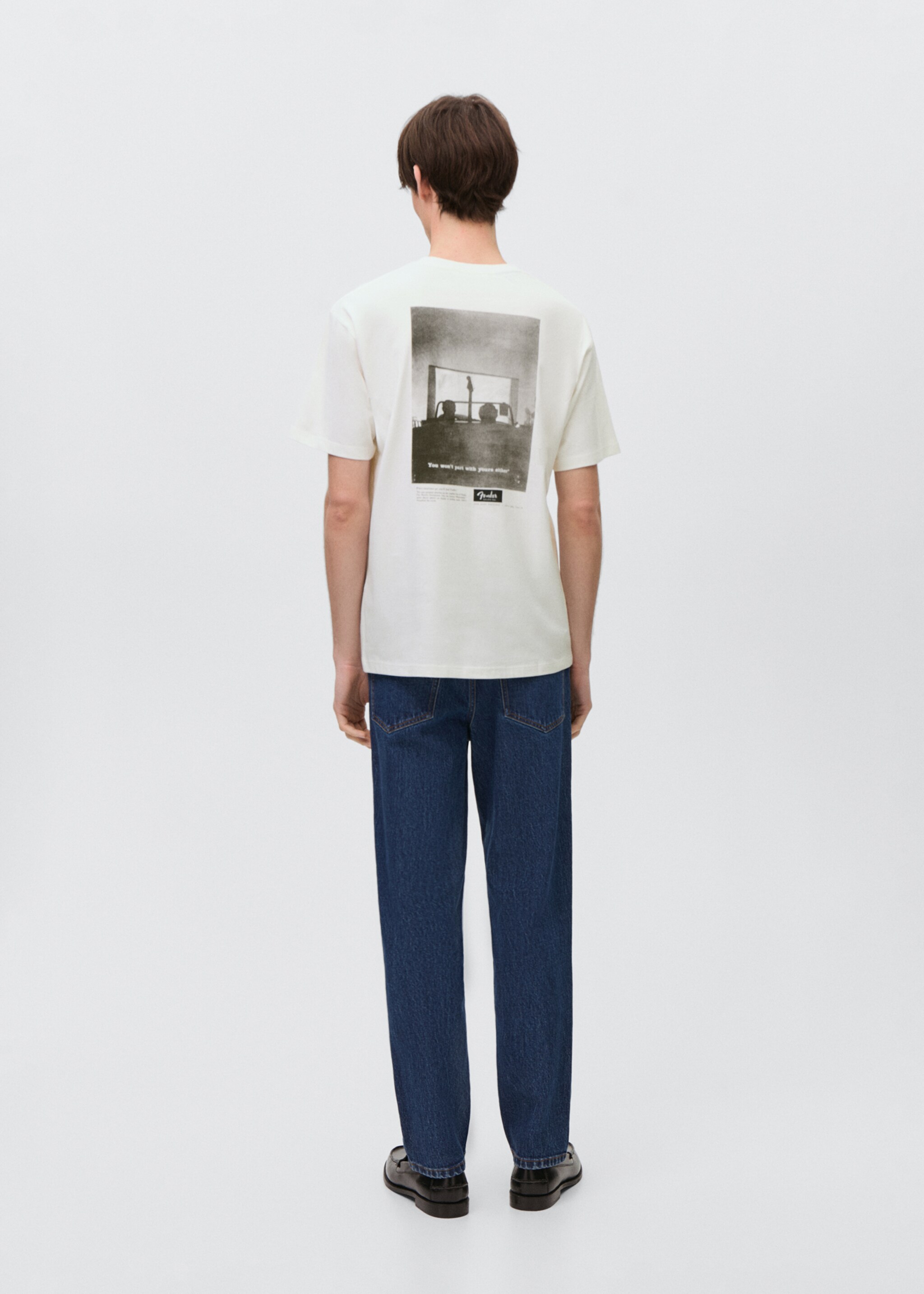Short-sleeved printed t-shirt - Reverse of the article