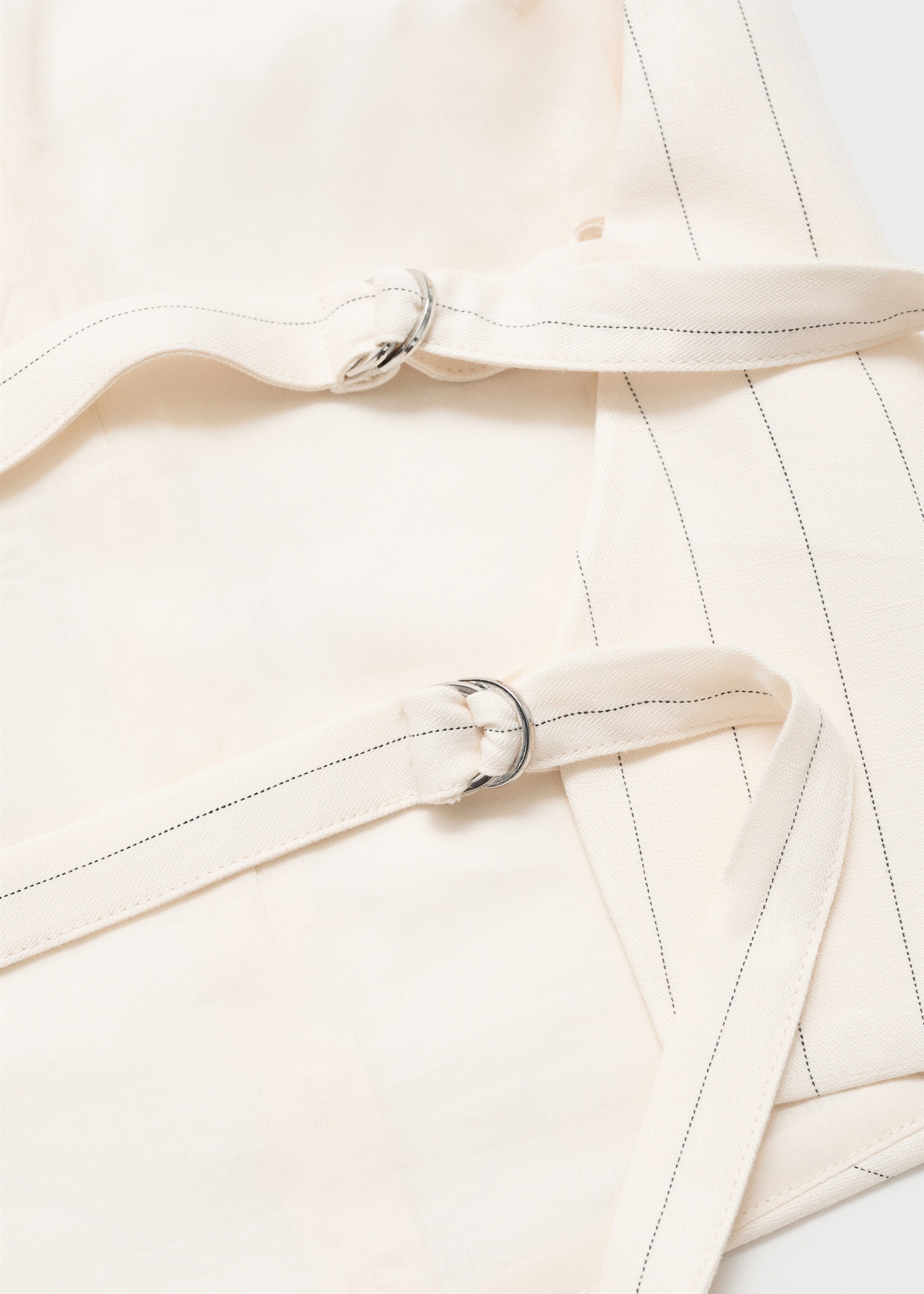Striped linen-blend halter-neck top - Details of the article 8