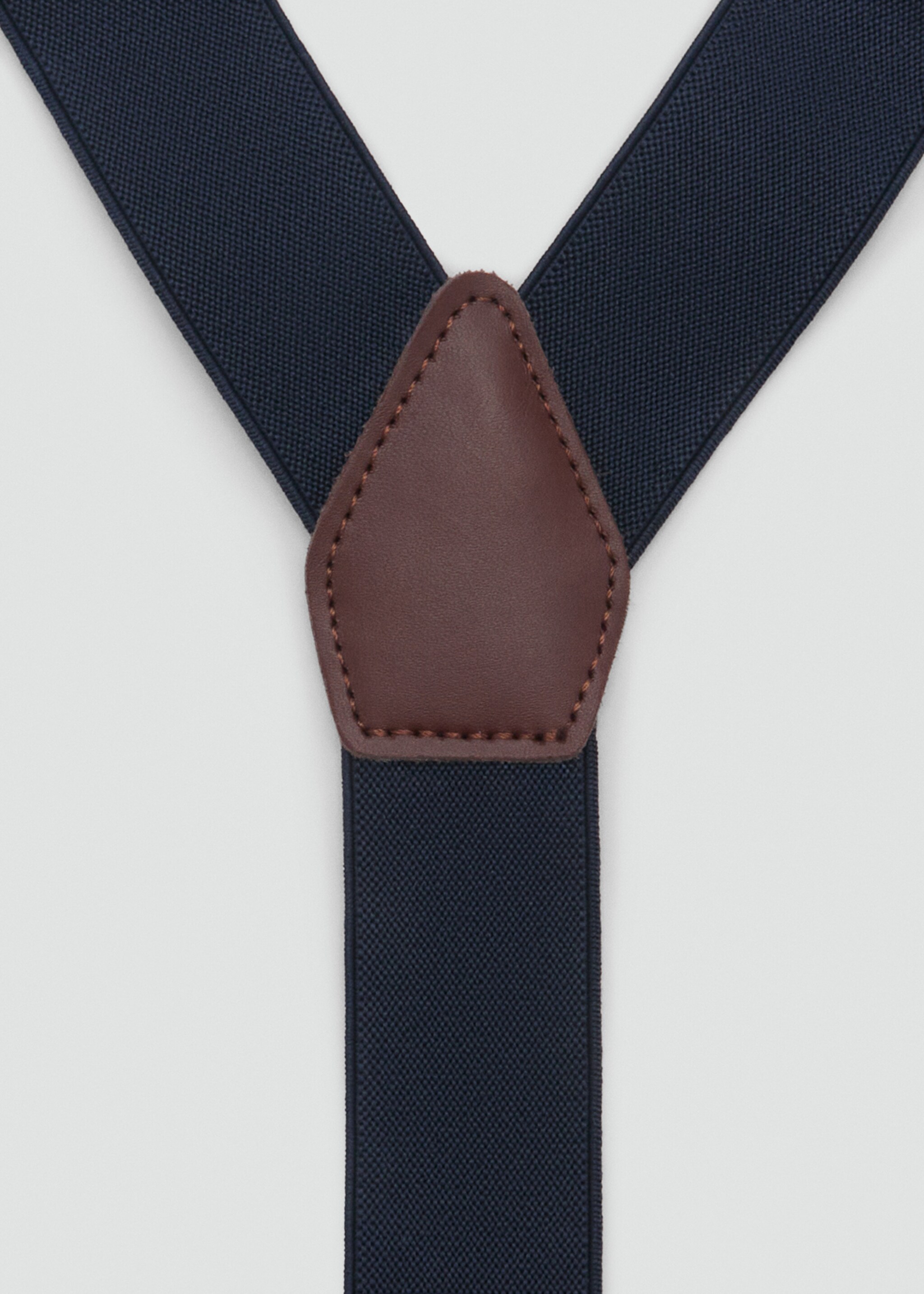 Adjustable elastic straps with leather details - Details of the article 1